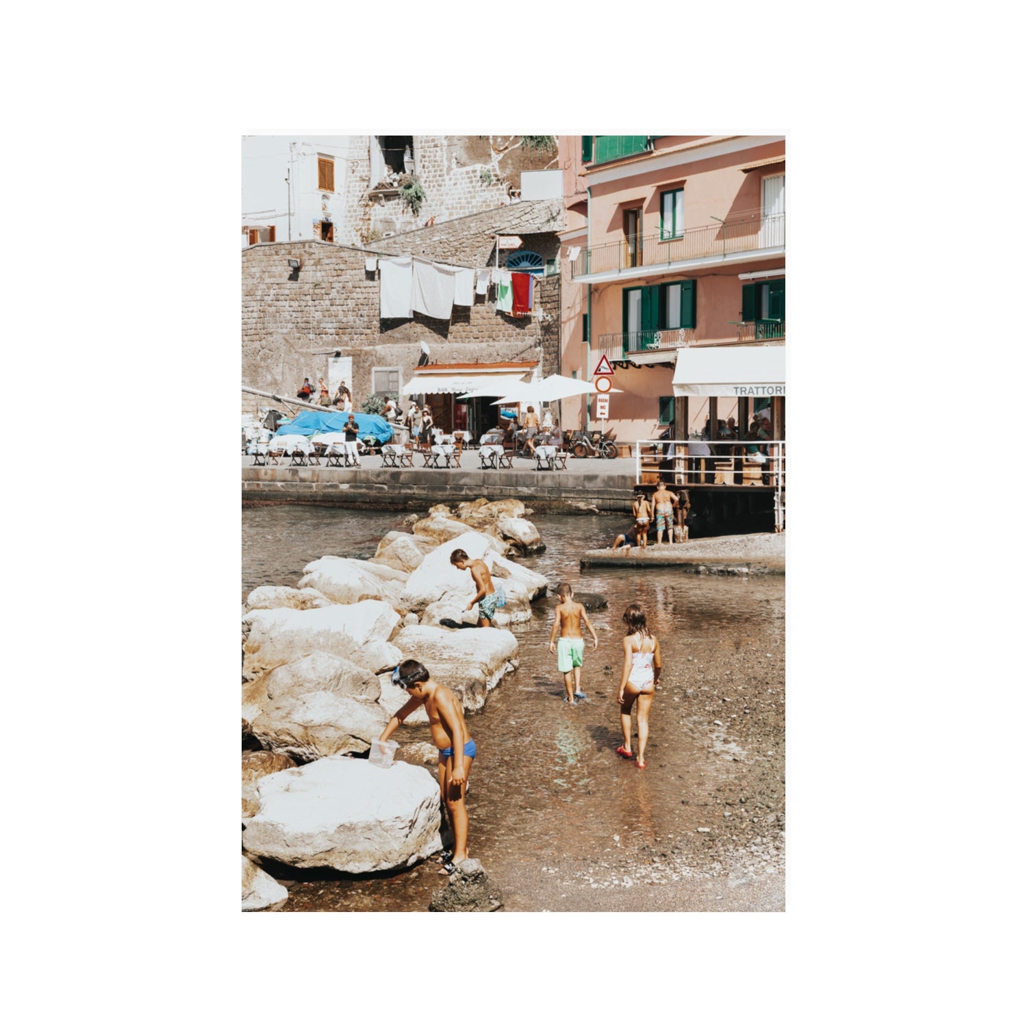 The Beachcombers Sorrento beach coastal wall art 100 x 70 cm unframed fine art canvas