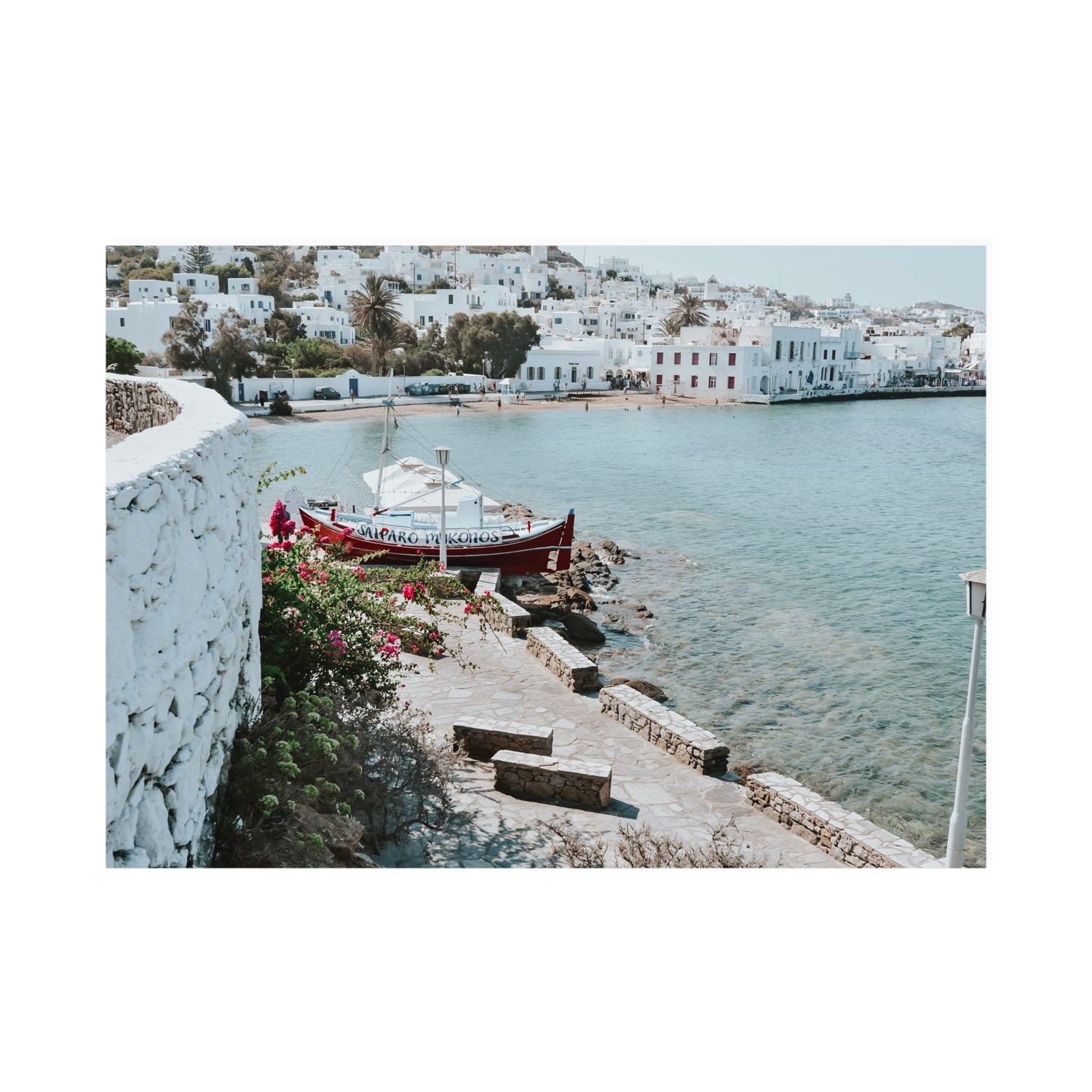Harika Mykonos Greek island wall art A0 unframed fine art canvas