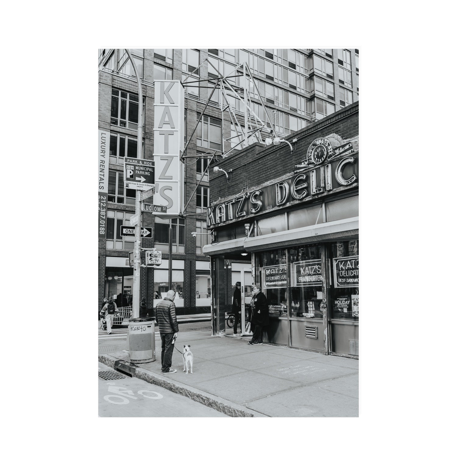 Graphite Gotham New York NYC Black & White wall art A0 unframed fine art canvas
