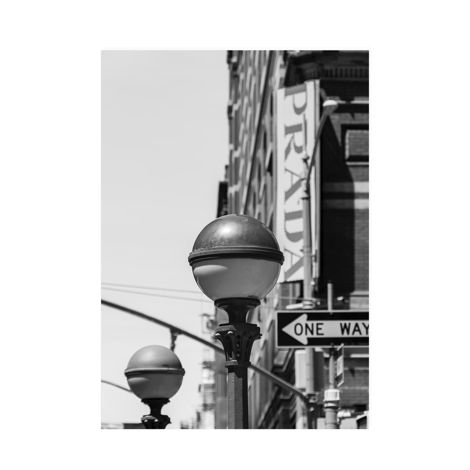 Subway Style New York NYC Black & White wall art A0 unframed fine art canvas