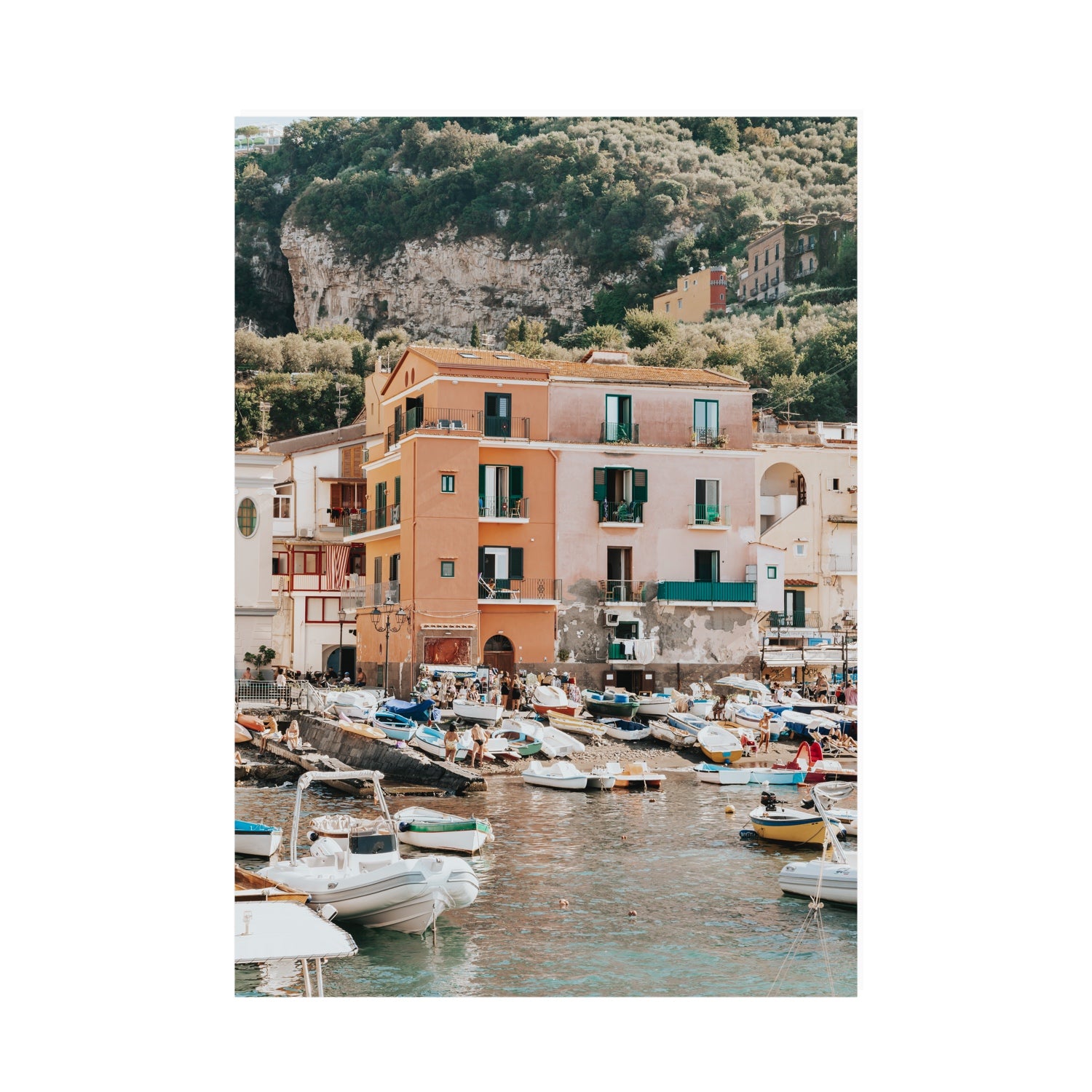 Boatyard Bliss fine art print, Sorrento, Italy, A0 · 118.9 cm x 84.1 cm, Unframed, Fine Art Canvas