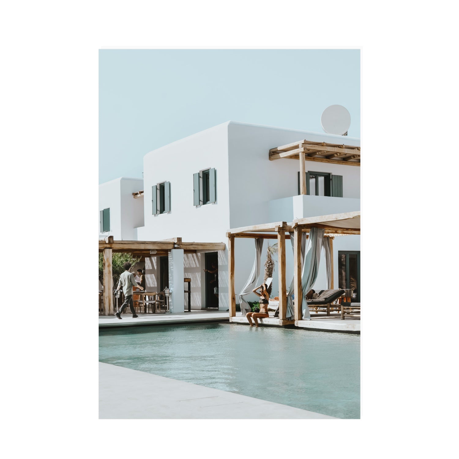Aphrodite Mykonos Greek island wall art A0 unframed fine art canvas