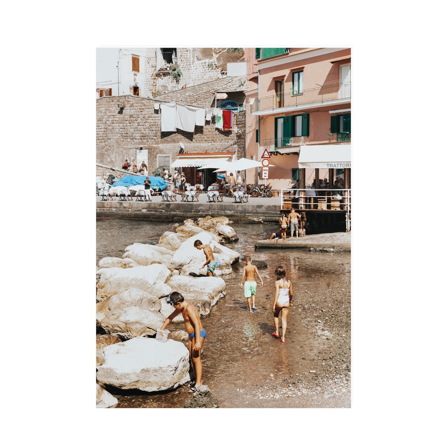 The Beachcombers Sorrento beach coastal wall art A0 unframed fine art canvas