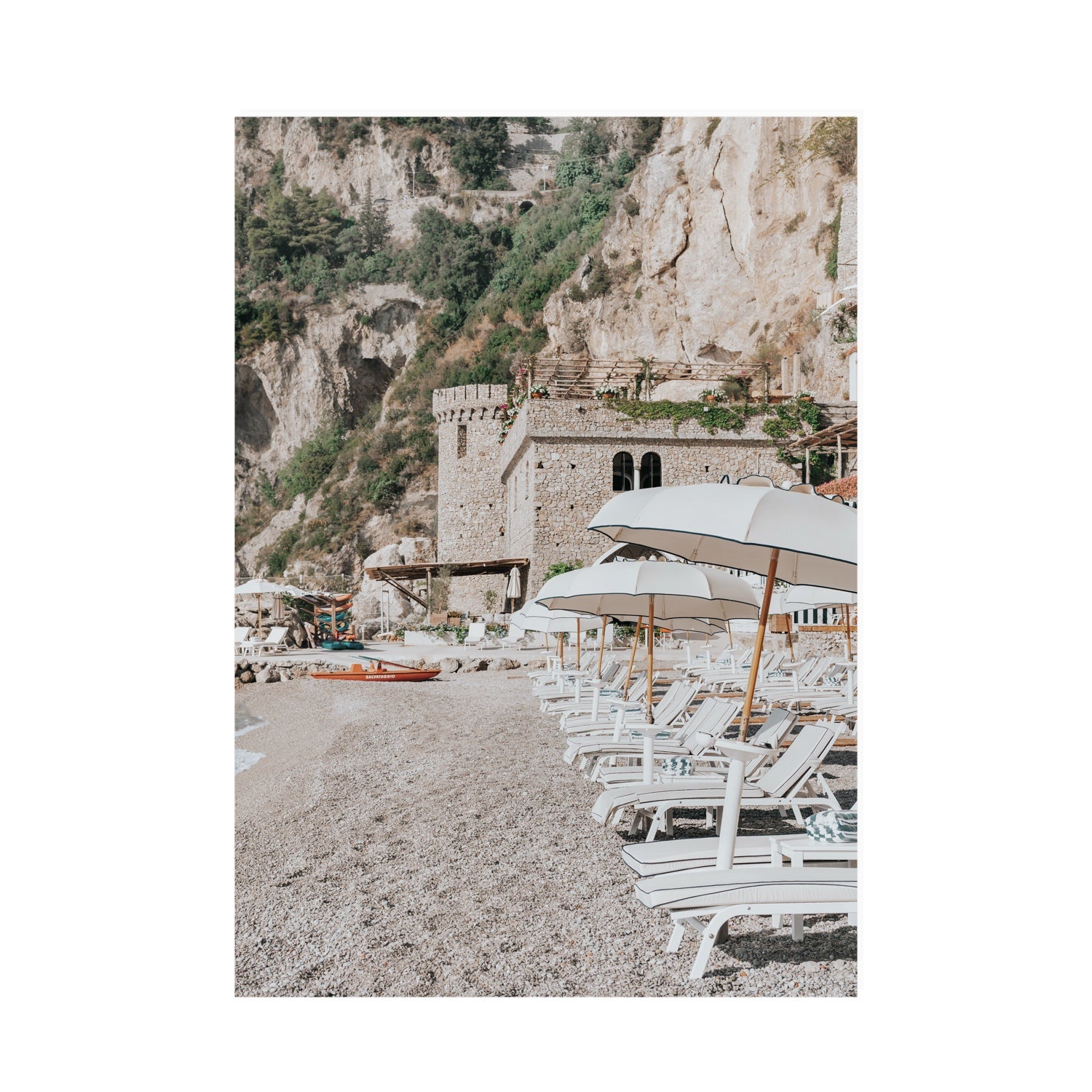 La Villeggiatura fine art print, Amalfi, Italy, luxury escapes artwork, A0 · 118.9 cm x 84.1 cm, Unframed, Fine Art Canvas