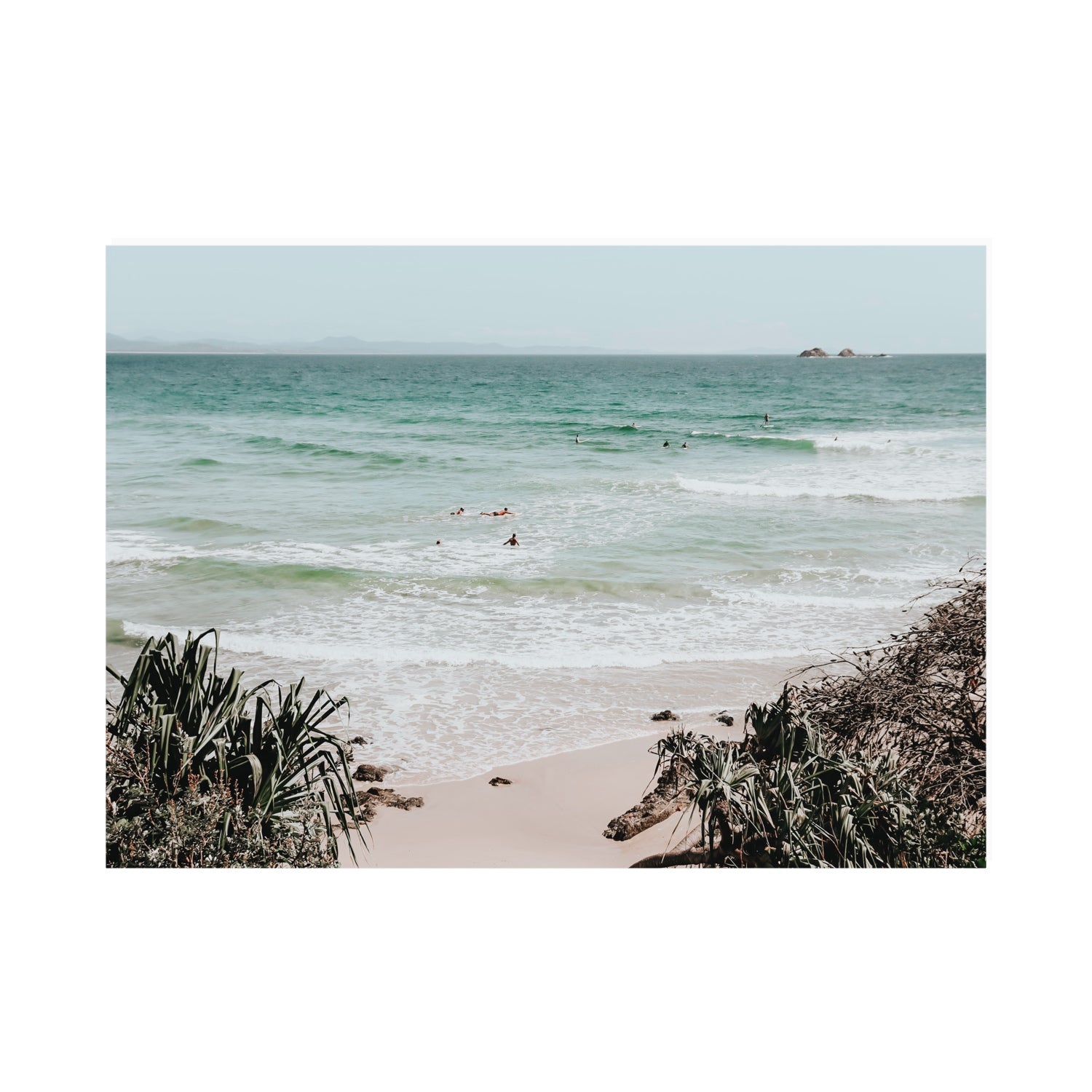 Surf City Byron Bay Surf coastal wall art A0 unframed fine art canvas