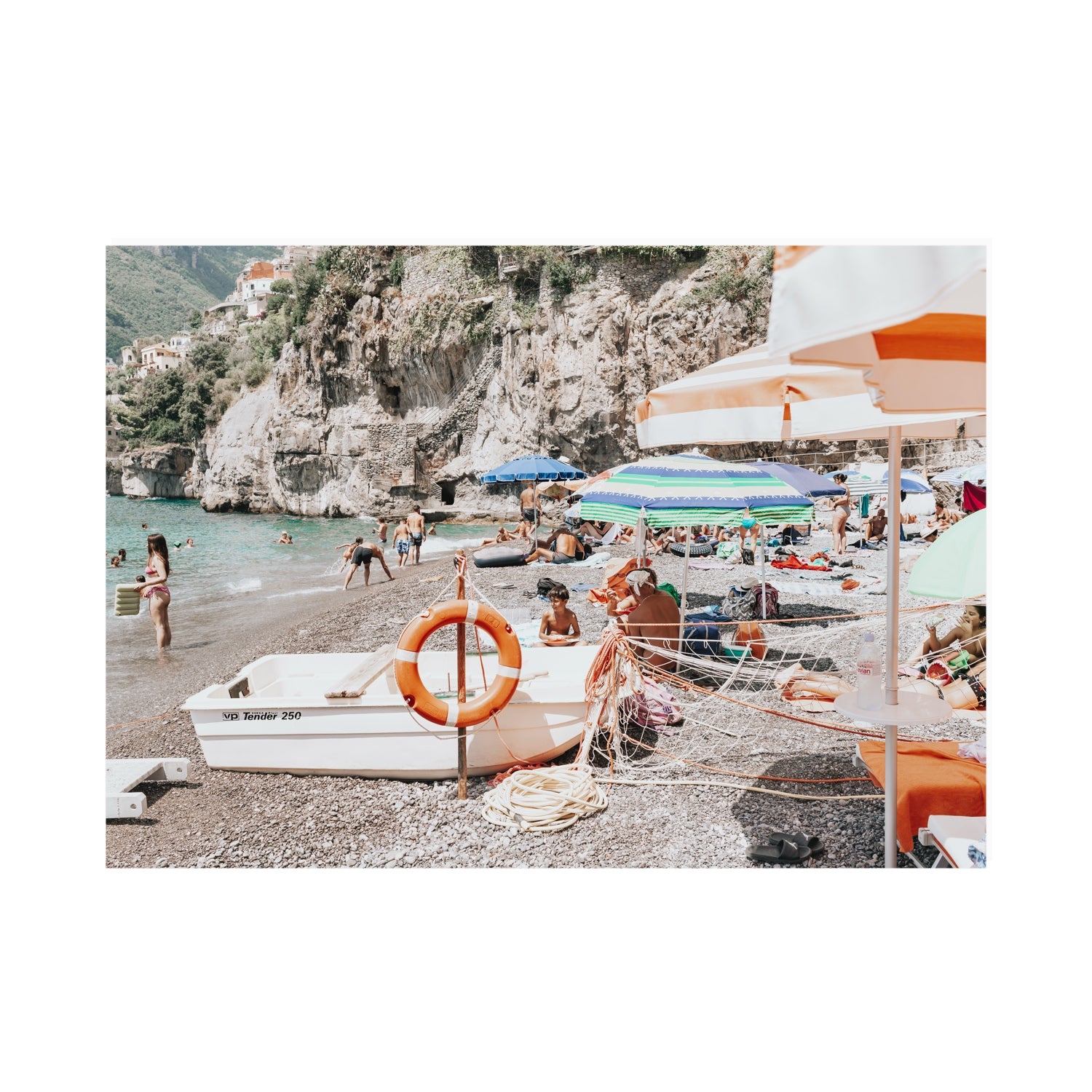 Bellezza By The Bay Positano wall art A0 unframed fine art canvas
