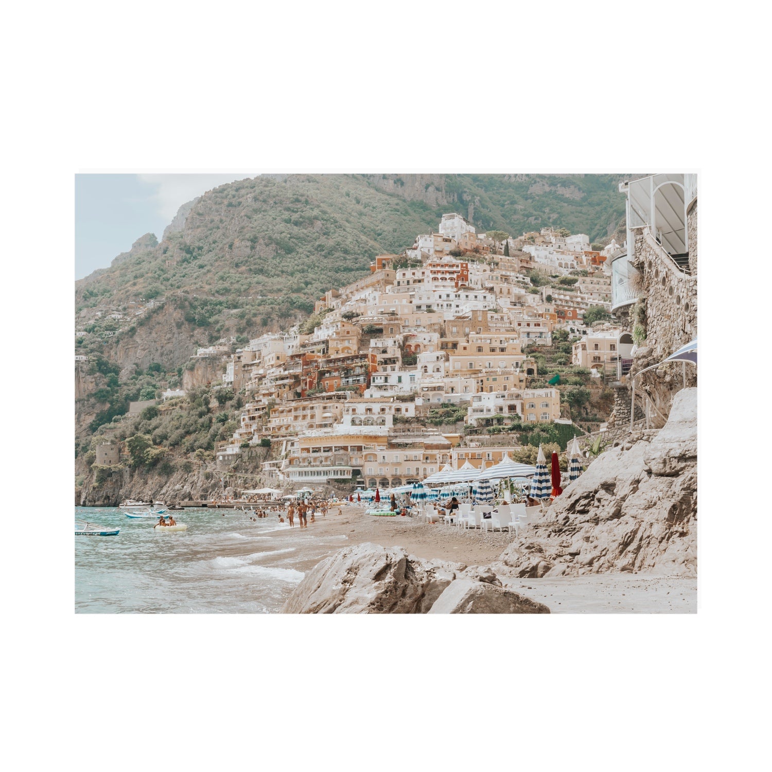 Sogno di Positano fine art print, Positano, Italy, A0 · 118.9 cm x 84.1 cm, Unframed, Fine Art Canvas