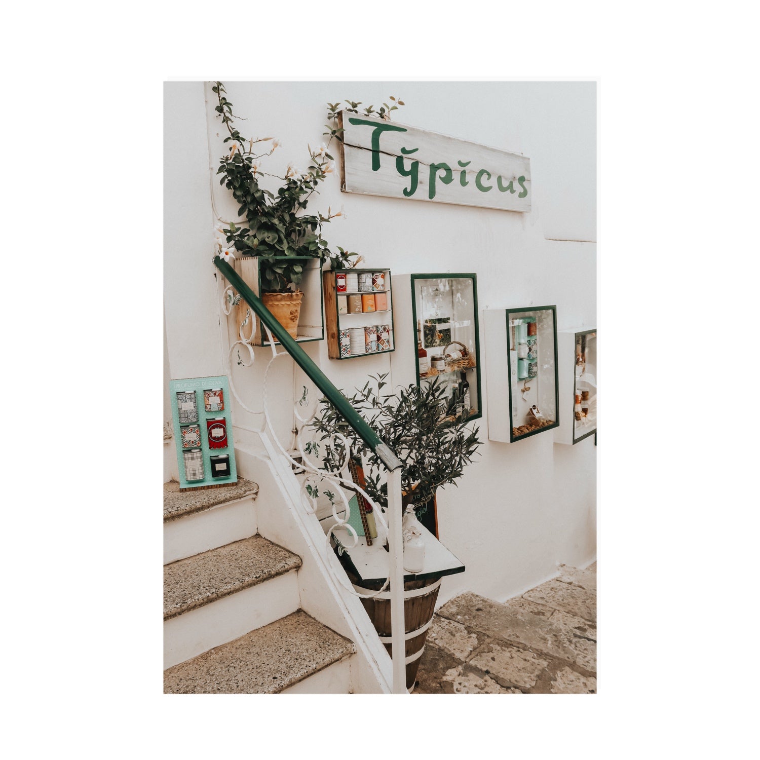 Il Negozio Puglia Ostuni wall art A0 unframed fine art canvas