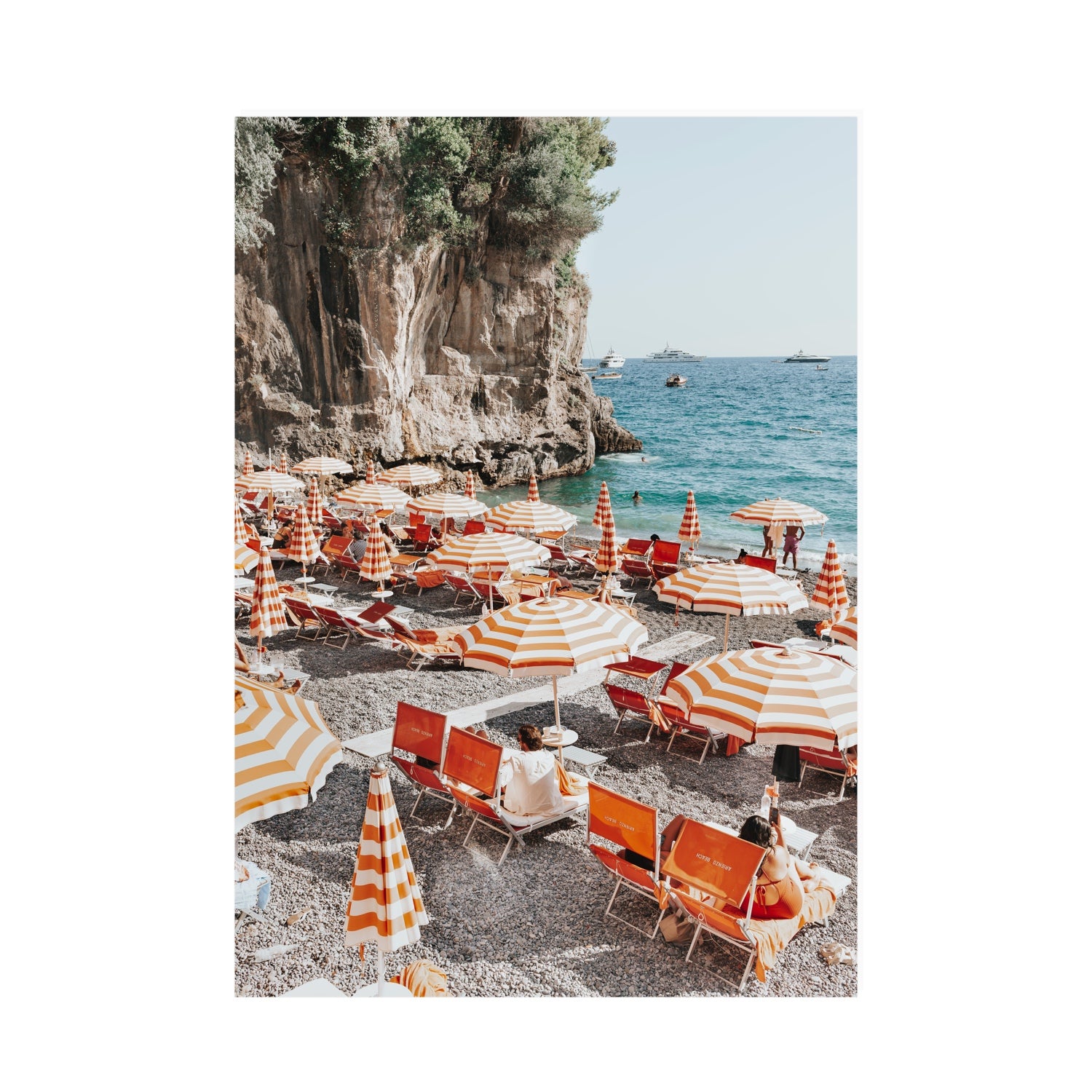 Tangerine Dream fine art print, Positano, Italy, A0 · 118.9 cm x 84.1 cm, Unframed, Fine Art Canvas