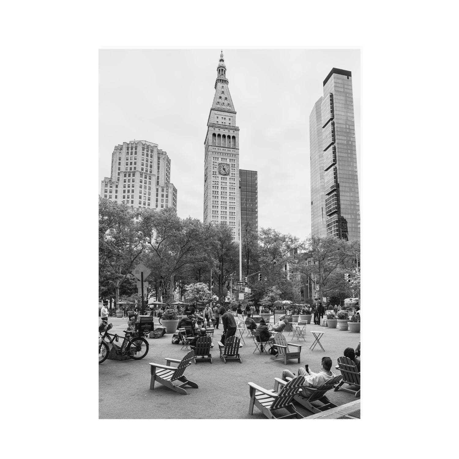Timeless New York New York NYC Black & White wall art A0 unframed fine art canvas