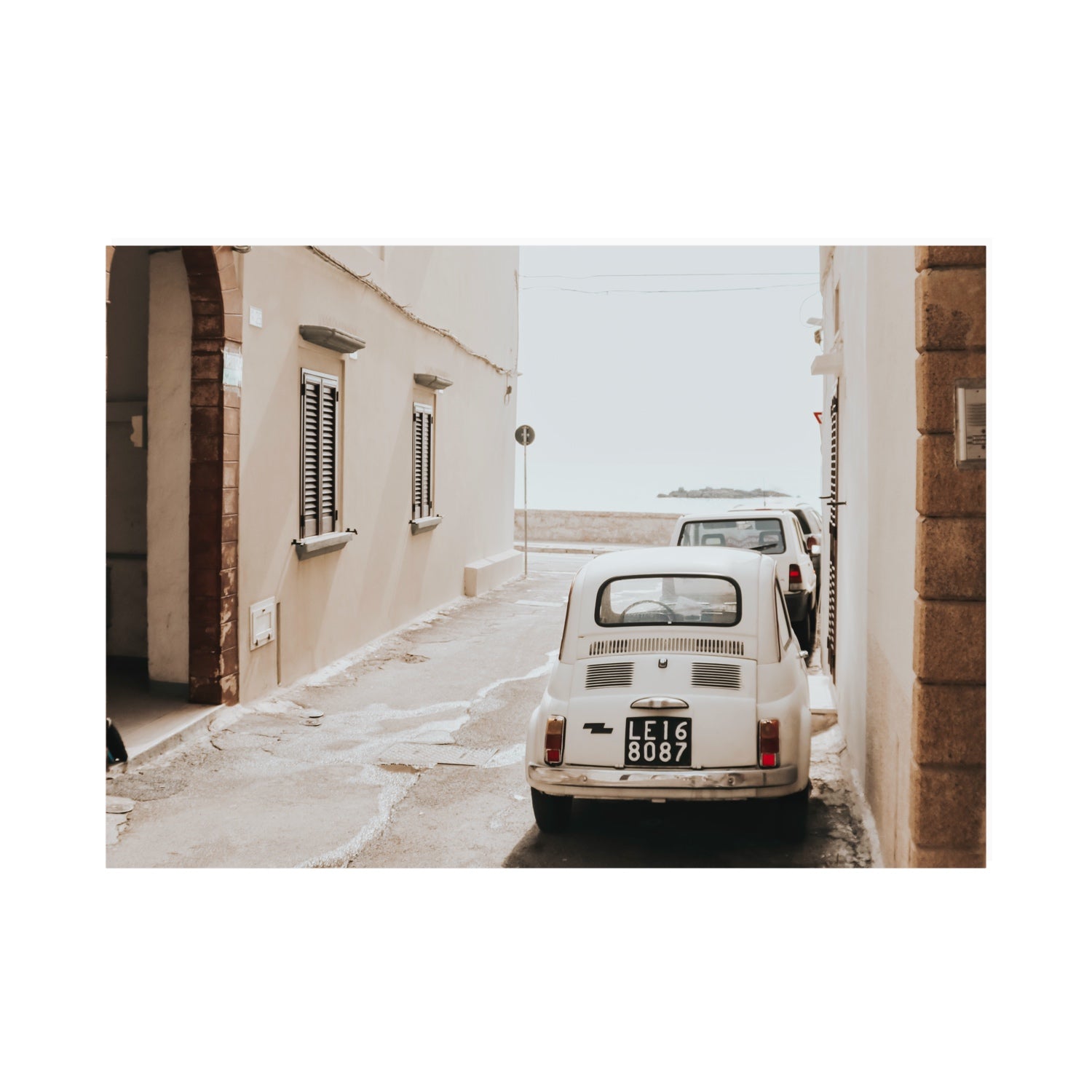 Bambini Lane Puglia Italian wall art A0 unframed fine art canvas
