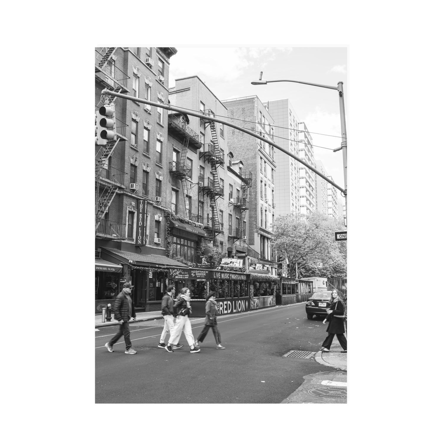 Spectral Streets New York NYC Black & White wall art A0 unframed fine art canvas