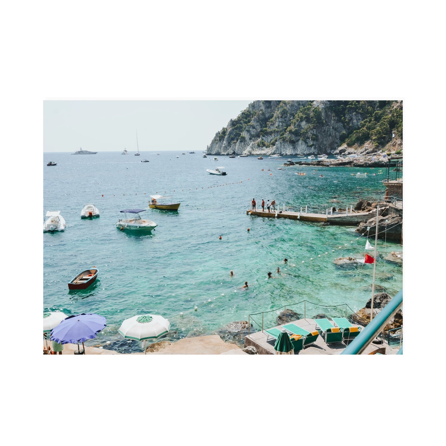 Delizia Pomeridiana Capri coastal wall art A0 unframed fine art canvas