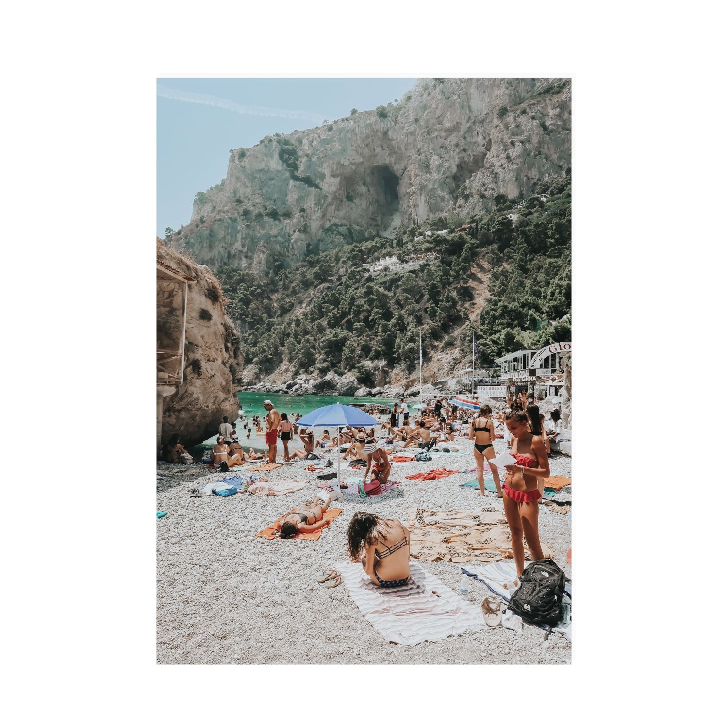 Marina Piccola Capri Mediterranean wall art A0 unframed fine art canvas