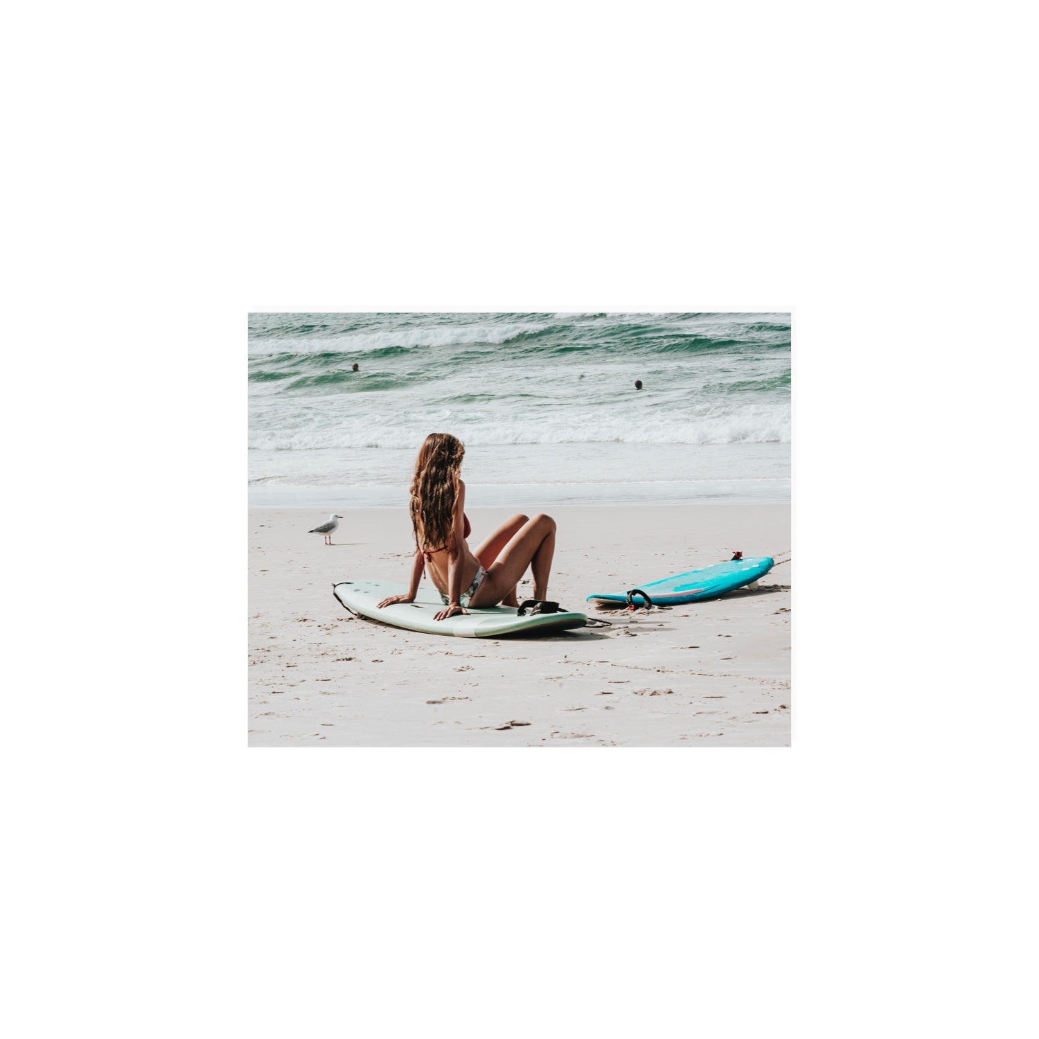 Ciao Bella Byron Bay Surf coastal wall art 8 x 10 in unframed fine art canvas