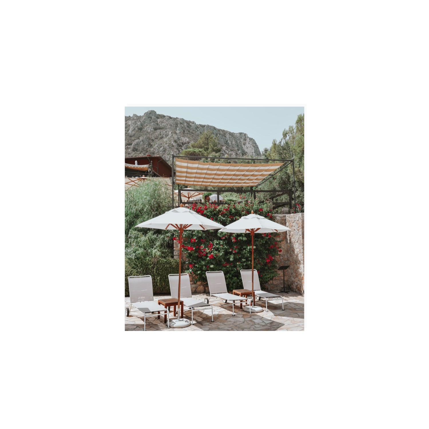 Shades of Leisure Tuscany coastal Italian wall art 8 x 10 in unframed fine art canvas