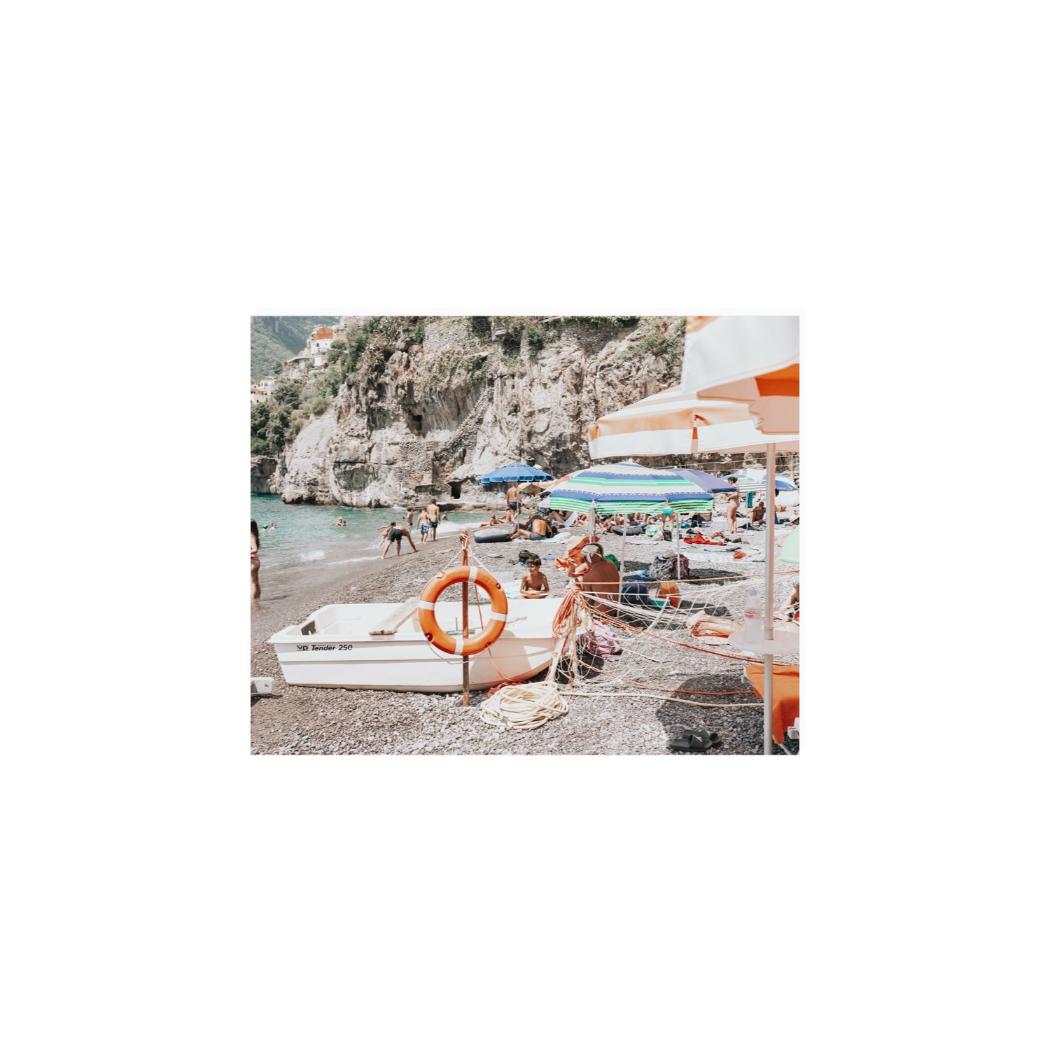 Bellezza By The Bay fine art print, Positano, Italy, 8 x 10 in, Unframed, Fine Art Canvas