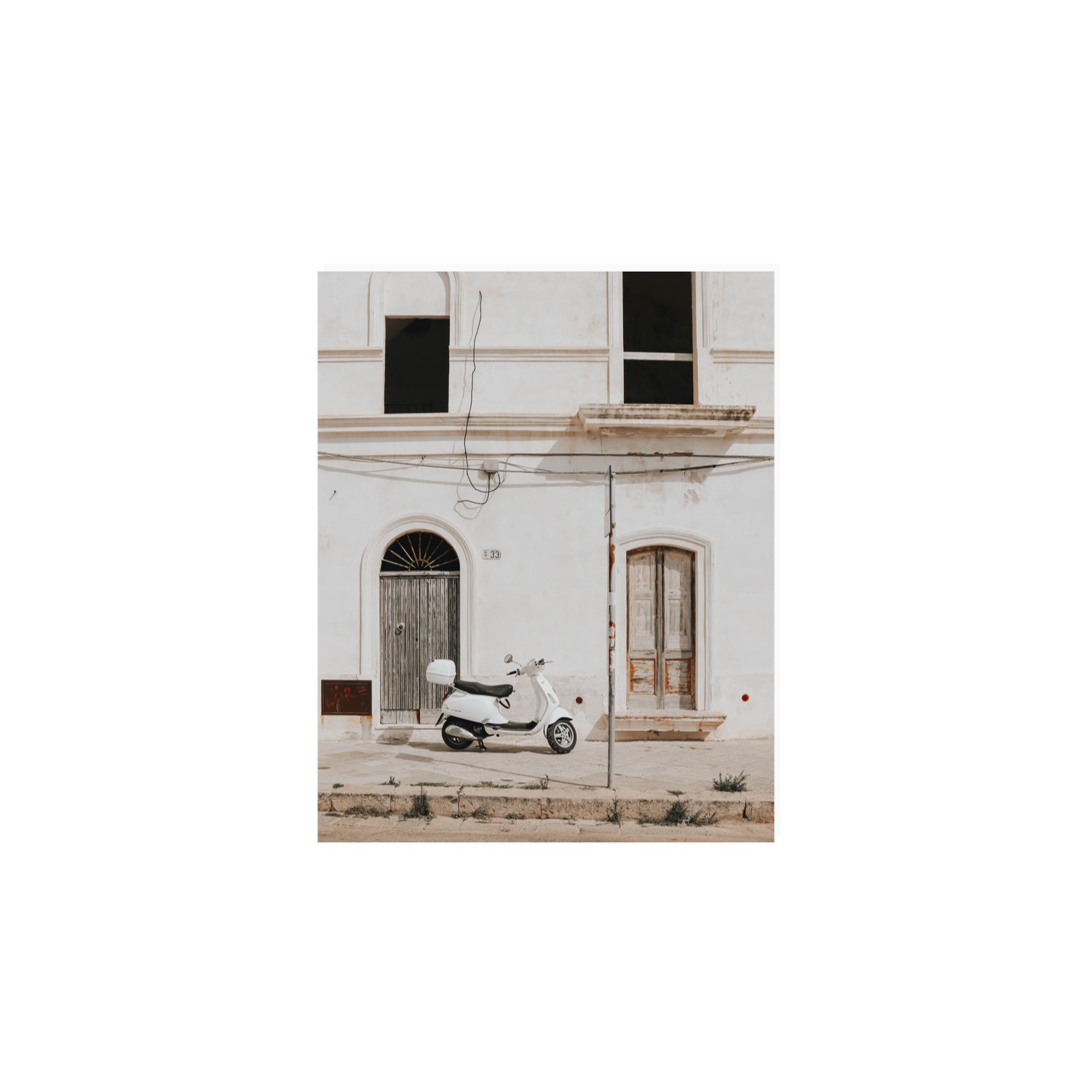 Radiant Ride Puglia Italian wall art 8 x 10 in unframed fine art canvas