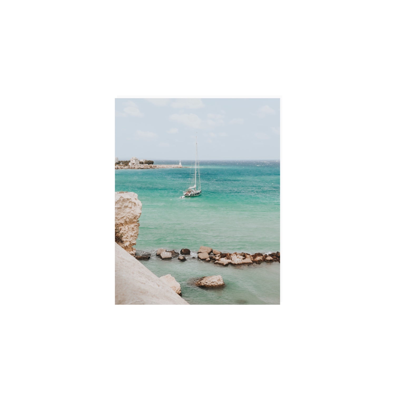 Seafarer's Dream Puglia Seafarer’s Dream coastal wall art 8 x 10 in unframed fine art canvas
