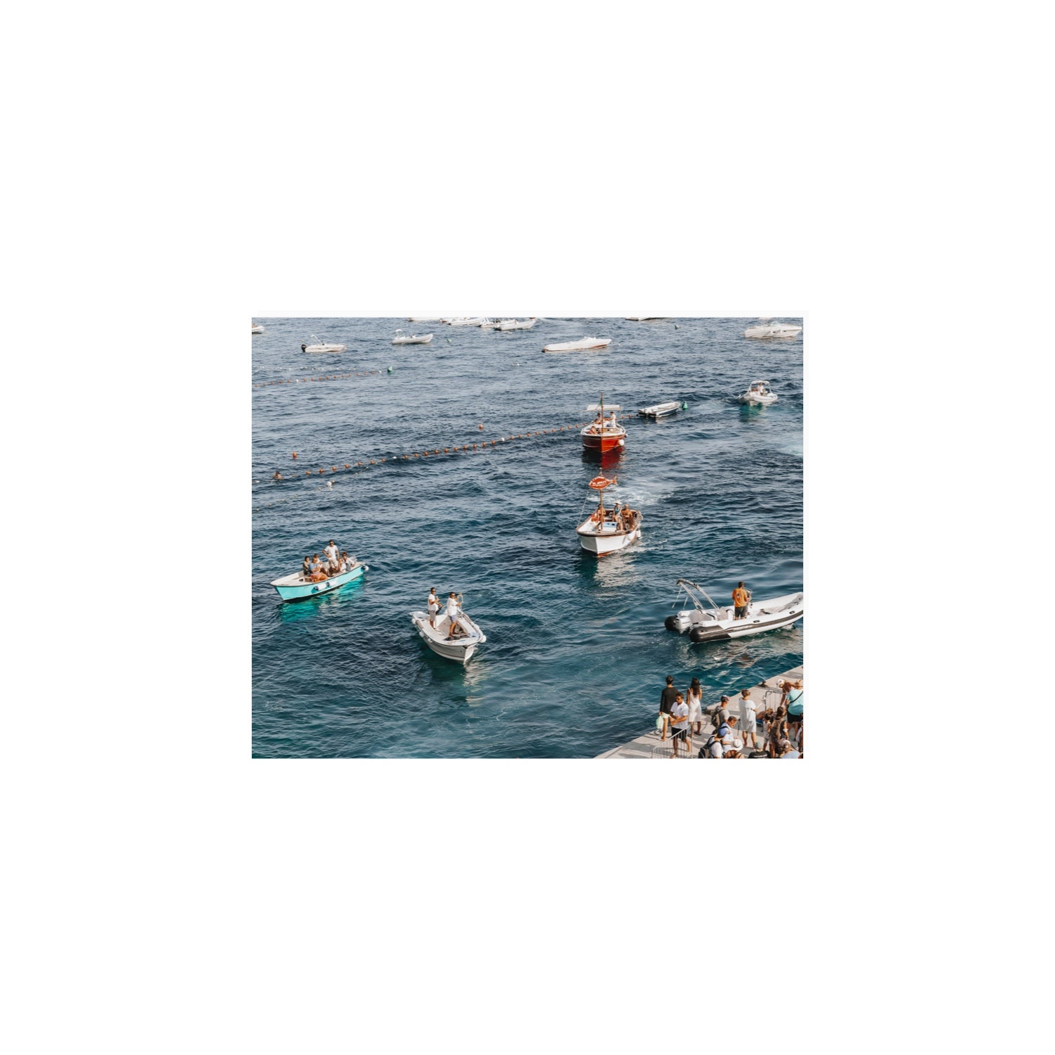 Nautical Parade Positano wall art 8 x 10 in unframed fine art canvas