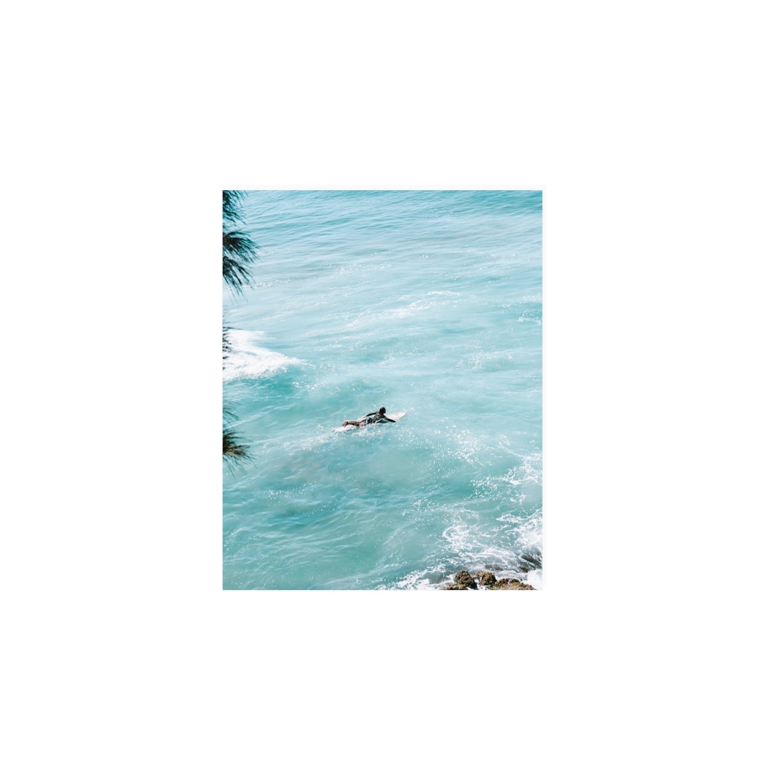 Blue Crush fine art print, Byron Bay, Australia, 8 x 10 in, Unframed, Fine Art Canvas