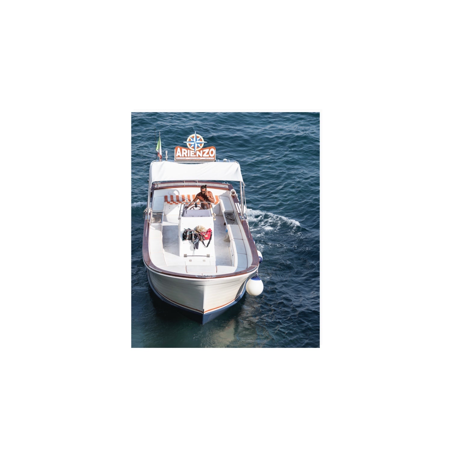 Pilota di Motoscafo fine art print, Positano, Italy, 8 x 10 in, Unframed, Fine Art Canvas