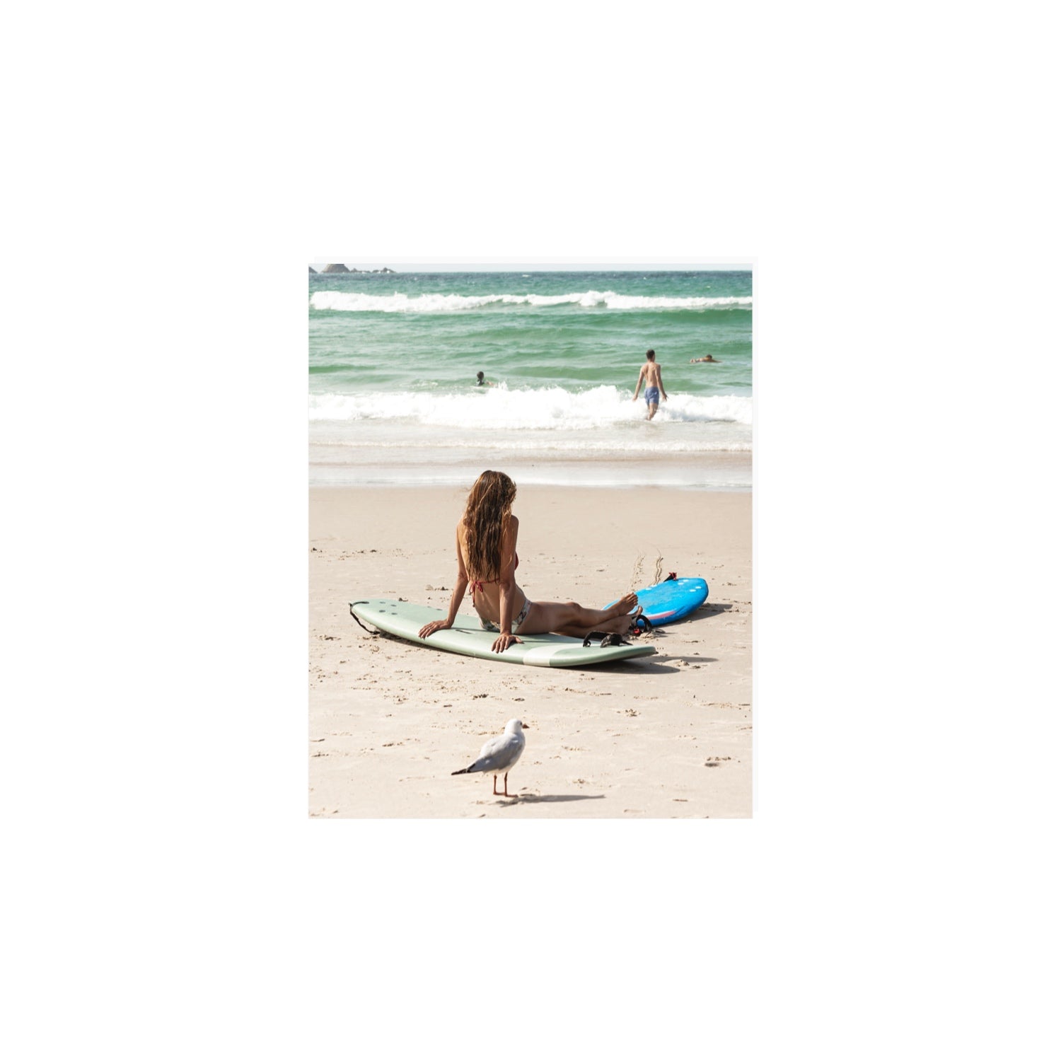 Carissa Byron Bay Surf coastal wall art 8 x 10 in unframed fine art canvas