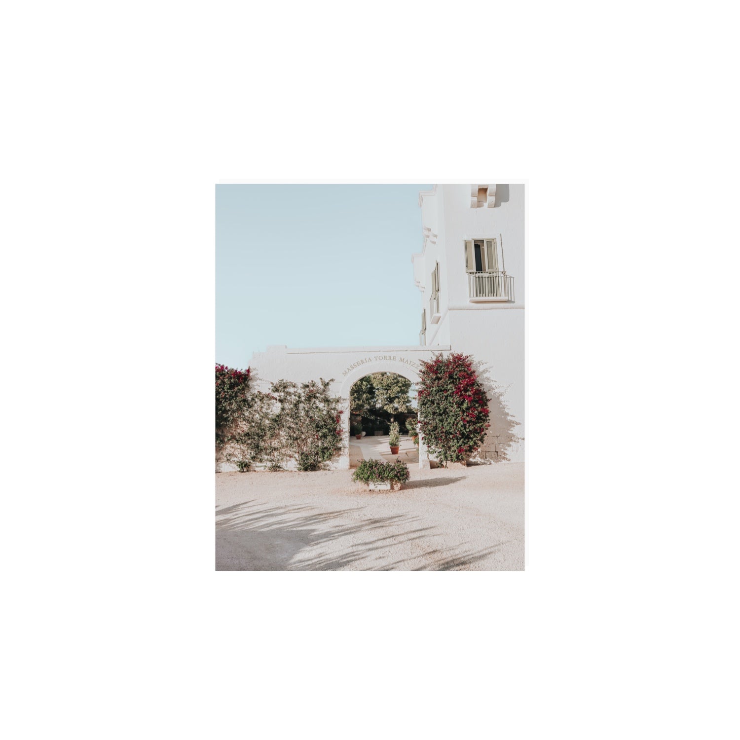 Villa Retreat Puglia Italian wall art 8 x 10 in unframed fine art canvas