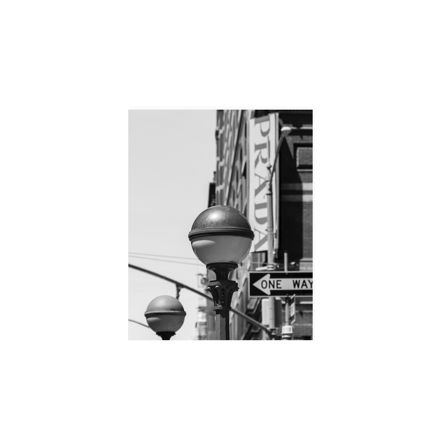 Subway Style New York NYC Black & White wall art 8 x 10 in unframed fine art canvas