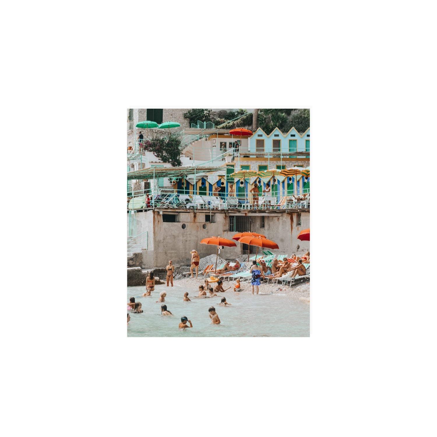 Kaleidoscope fine art print, Capri, Italy, 8 x 10 in, Unframed, Fine Art Canvas