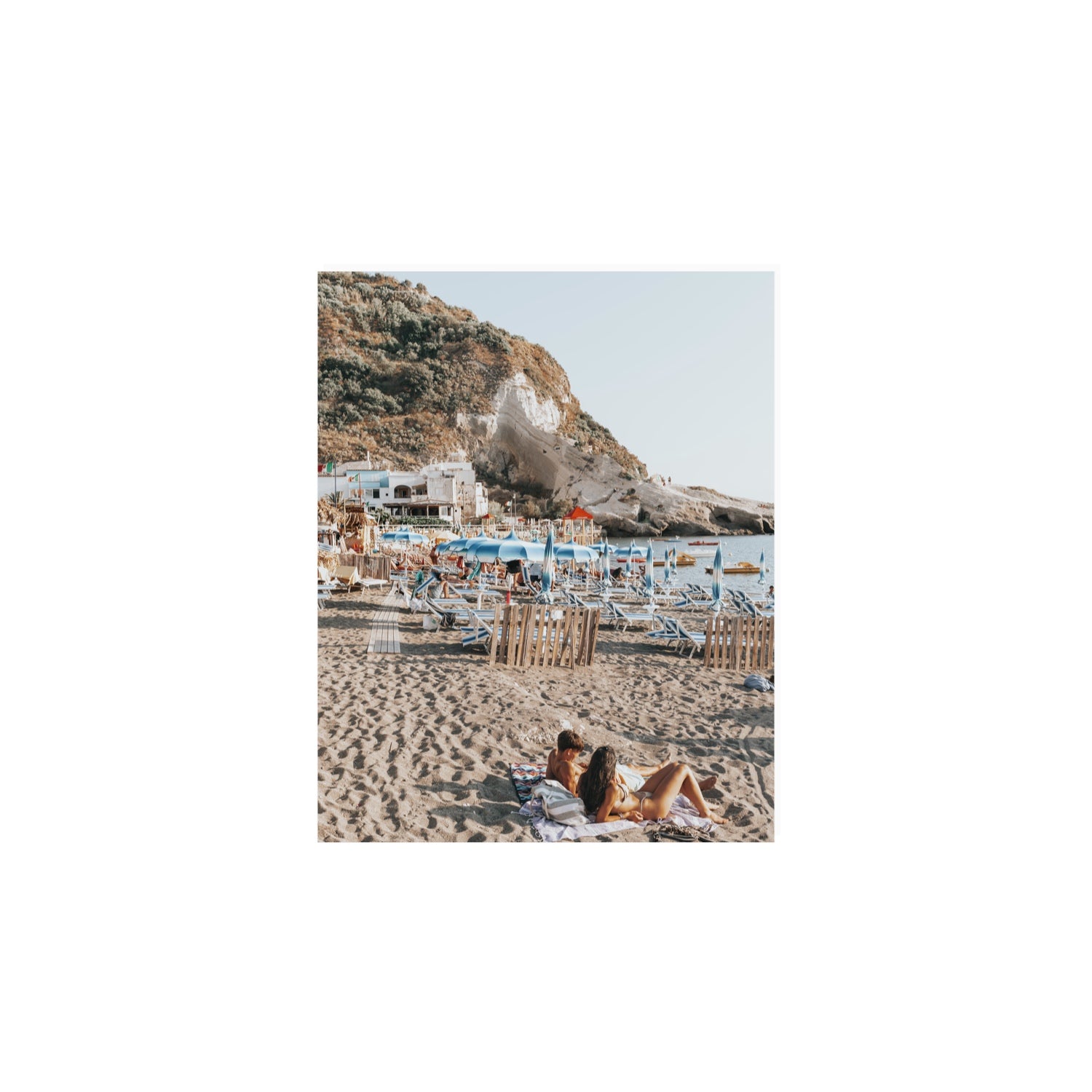 Beach Buddies fine art print, Ischia, Italy, 8 x 10 in, Unframed, Fine Art Canvas