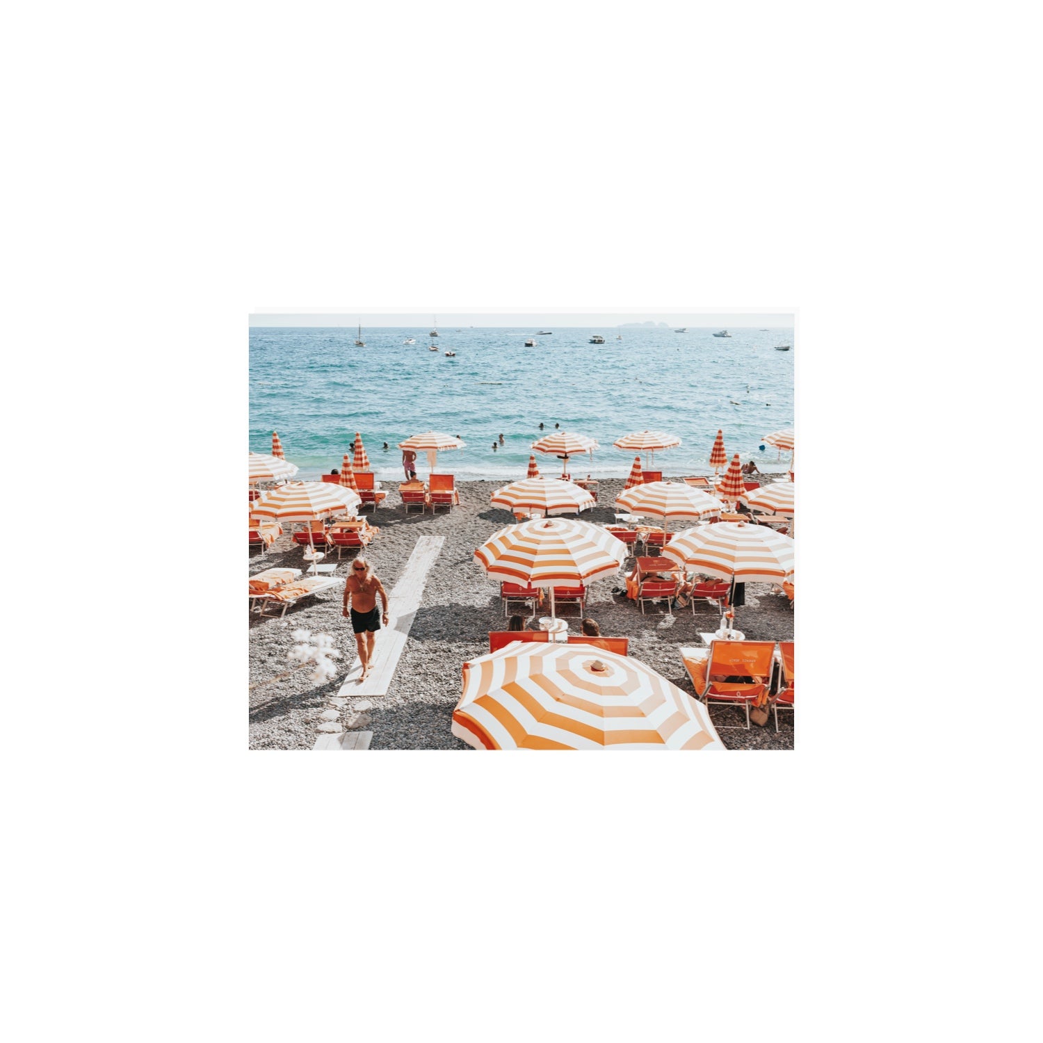 Shoreline Strut Positano wall art 8 x 10 in unframed fine art canvas