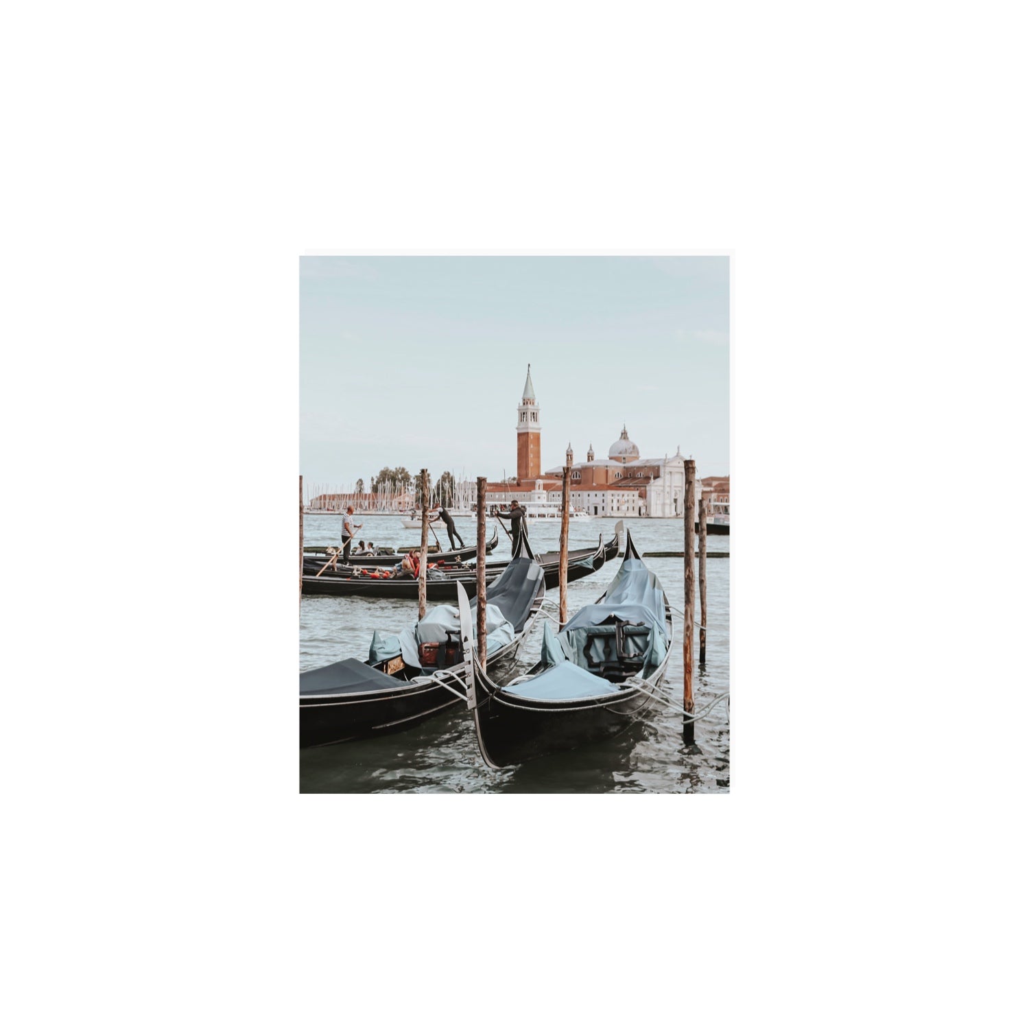 Italian Commute Venice Italian Mediterranean decor wall art 8 x 10 in unframed fine art canvas