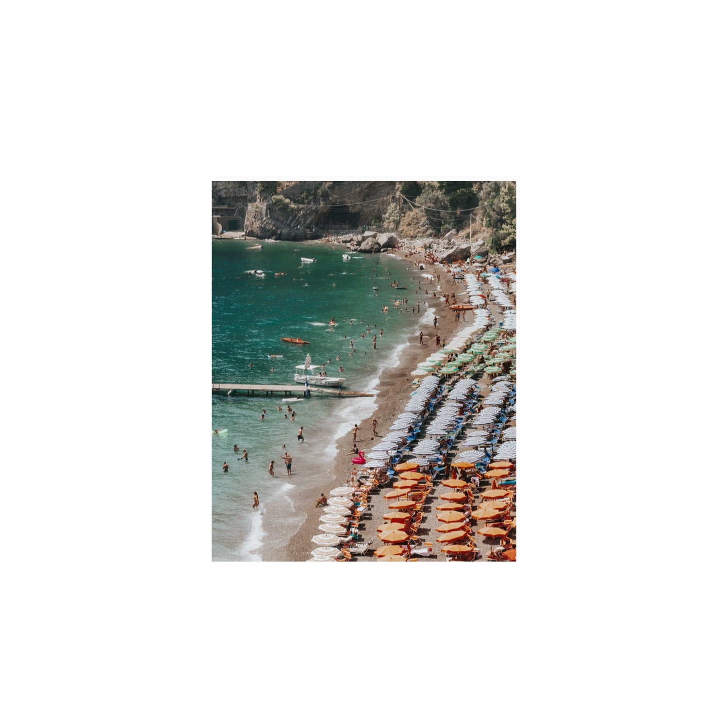 Ocean's Playground Positano decor wall art 8 x 10 in unframed fine art canvas