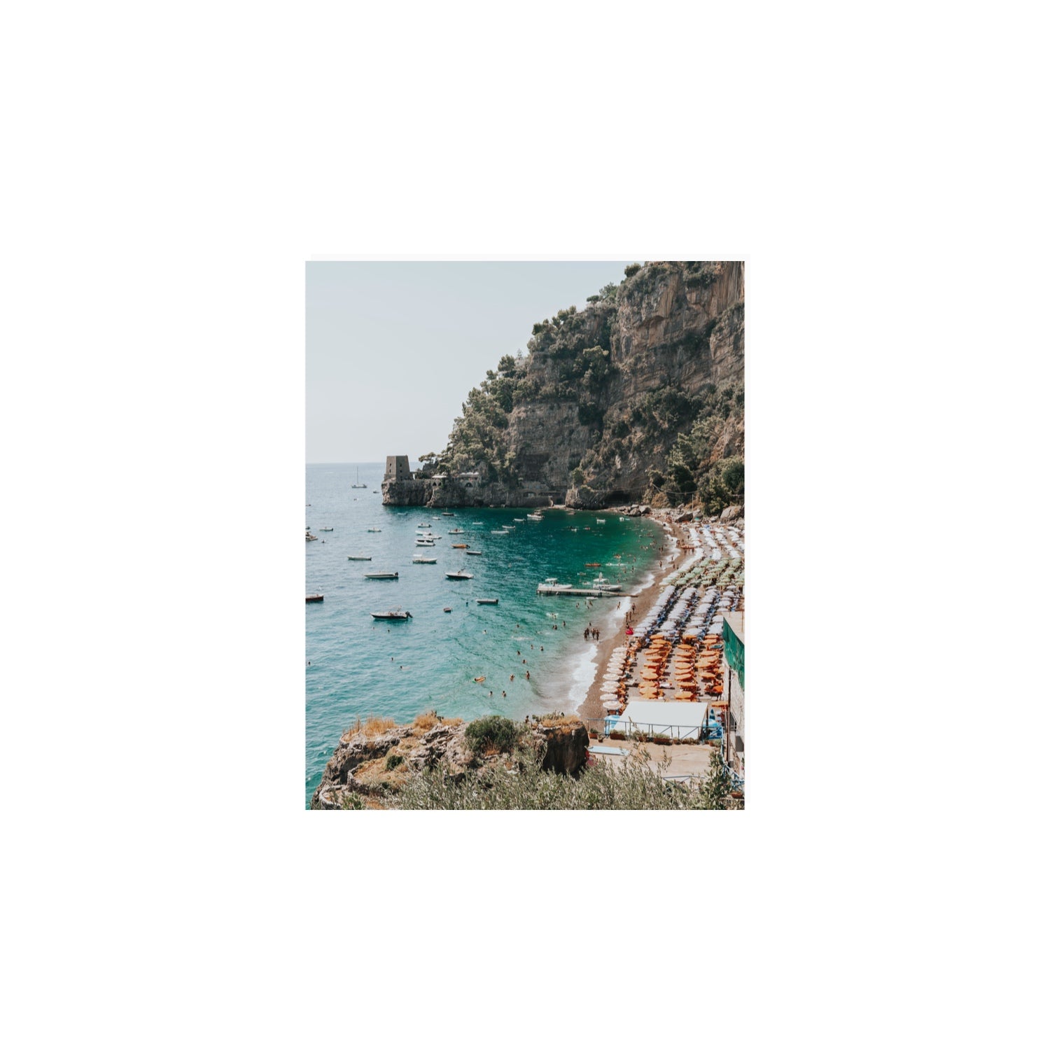 Baia dei Sogni fine art print, Positano, Italy, 8 x 10 in, Unframed, Fine Art Canvas