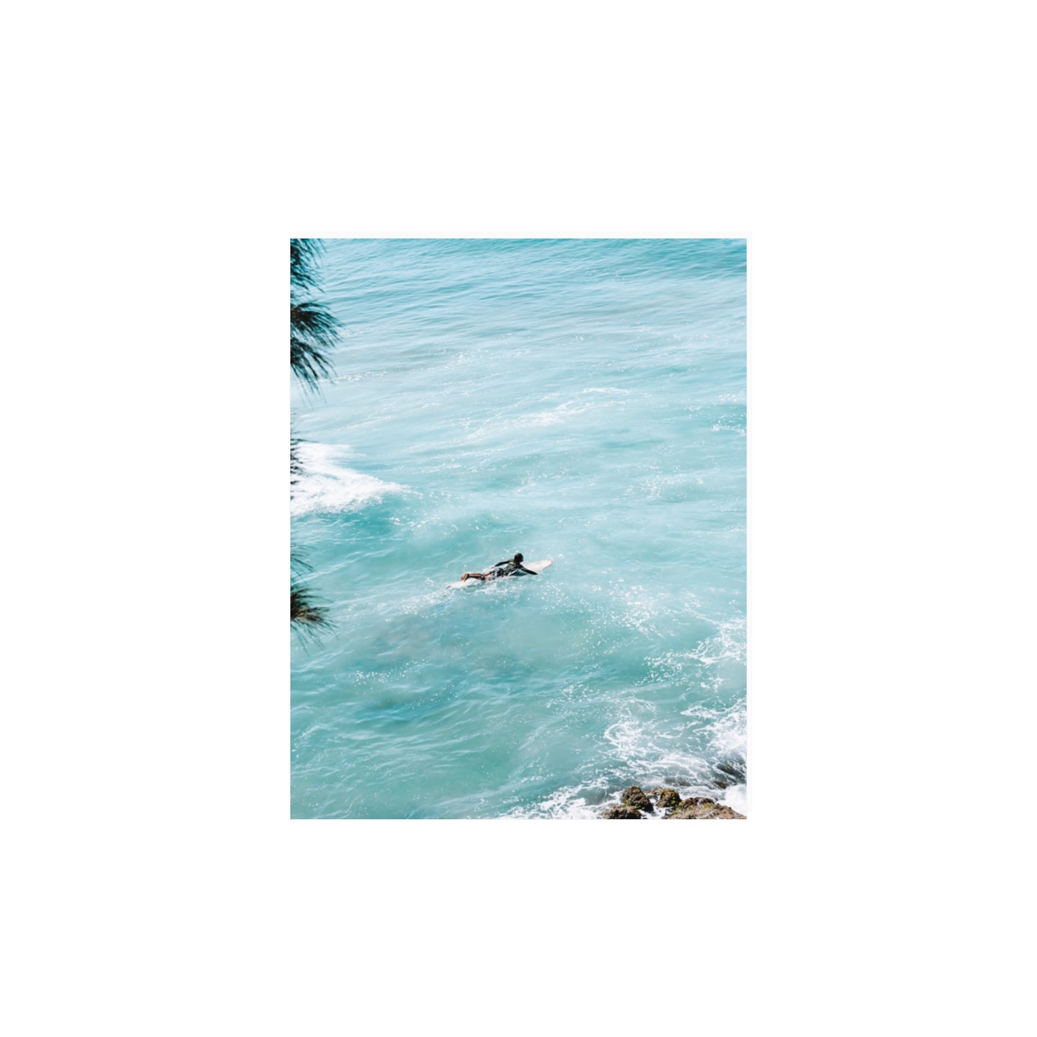 Blue Crush fine art print, Byron Bay, Australia, 11 x 14 in, Unframed, Fine Art Canvas