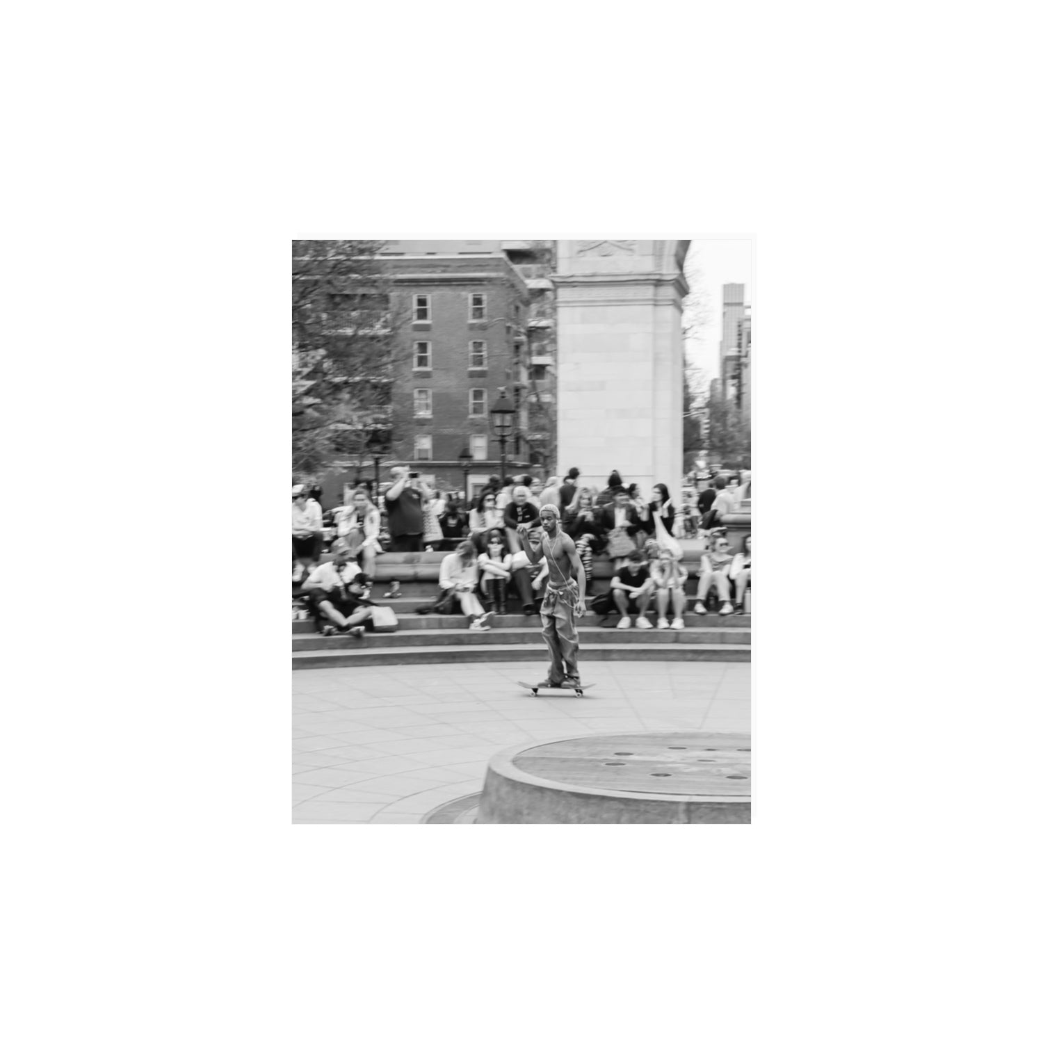 Parkside Pirouettes New York NYC Black & White wall art 11 x 14 in unframed fine art canvas