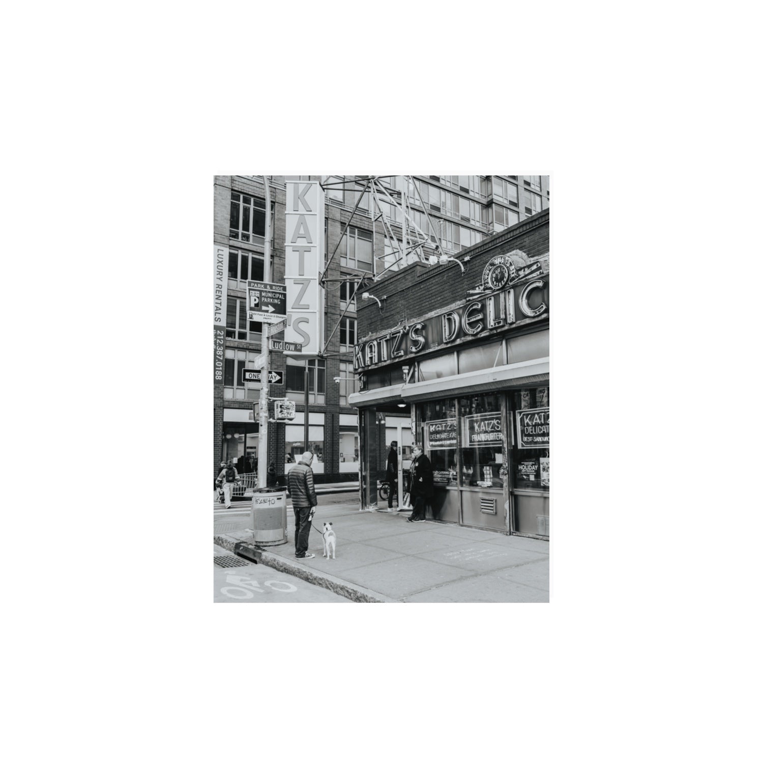 Graphite Gotham New York NYC Black & White wall art 11 x 14 in unframed fine art canvas