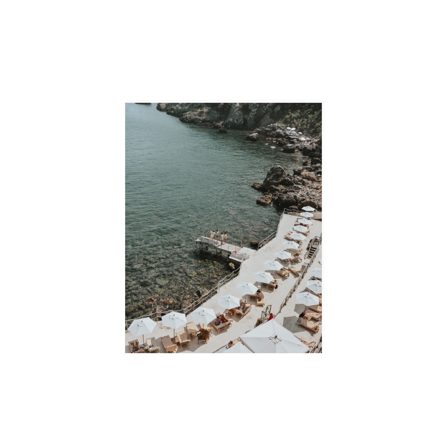 Pier Perspectives Tuscany coastal Italian wall art 11 x 14 in unframed fine art canvas