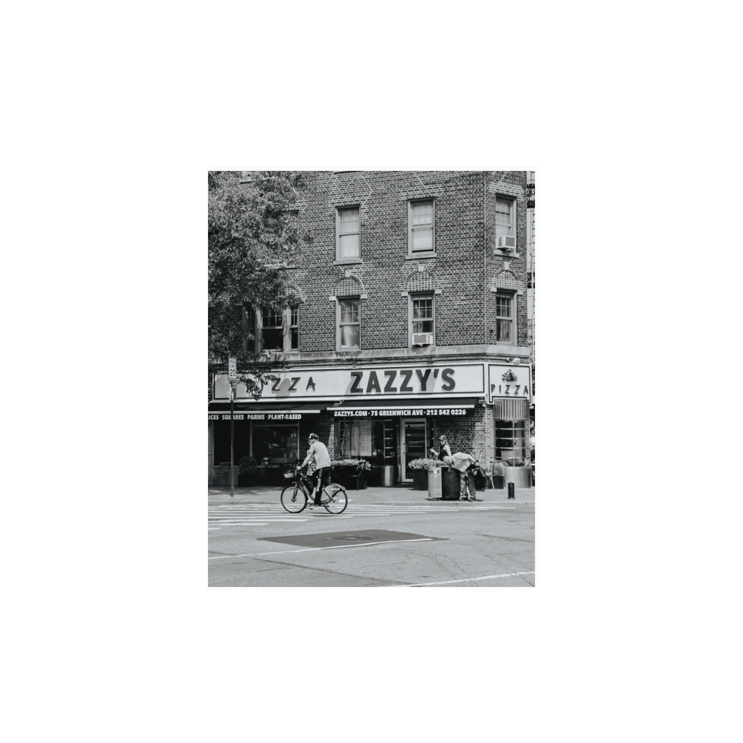 Zazzy's New York NYC Black & White wall art 11 x 14 in unframed fine art canvas