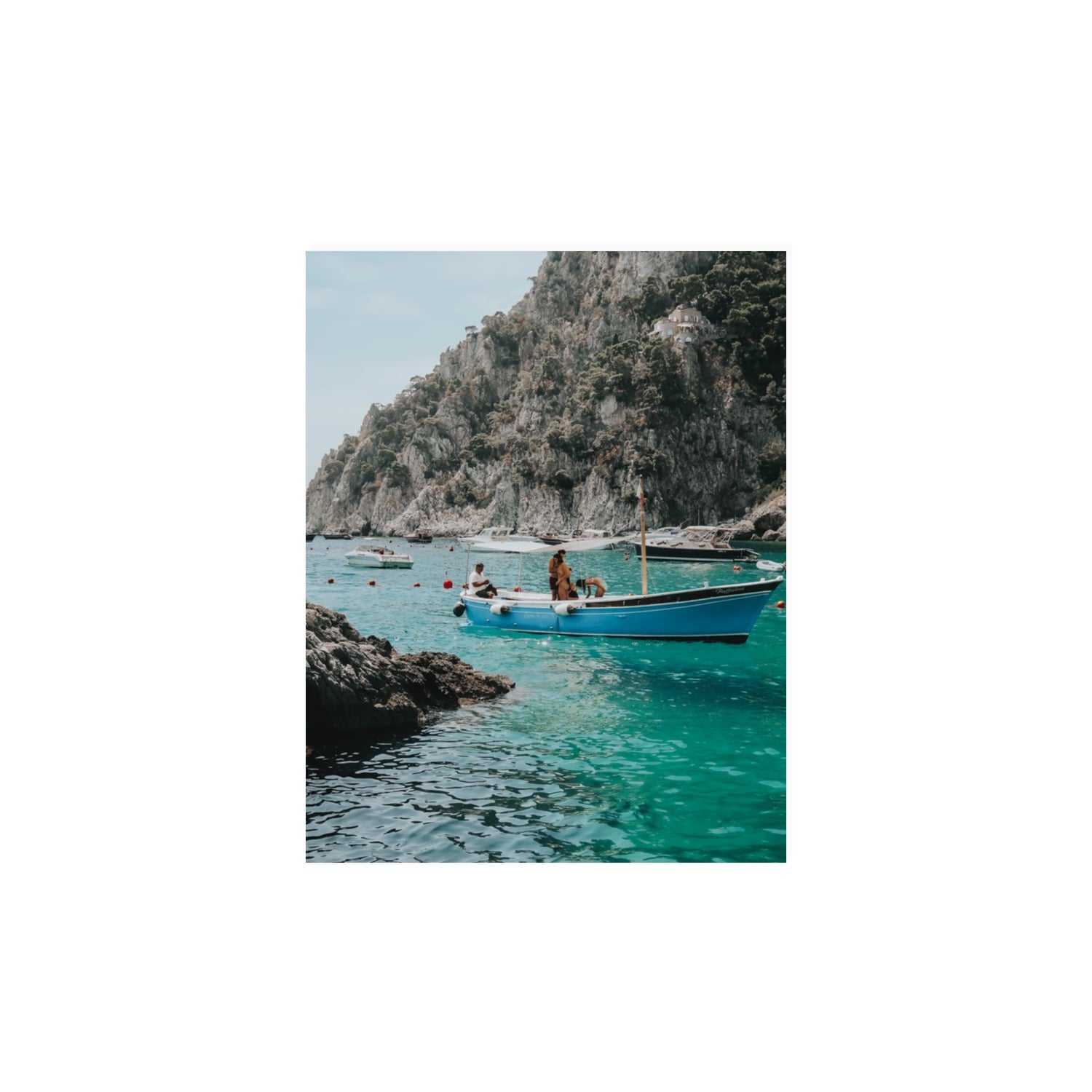 Emerald Escape fine art print, Capri, Italy, 11 x 14 in, Unframed, Fine Art Canvas