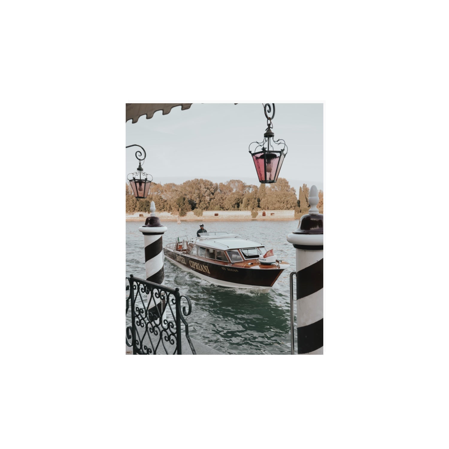 Taxi Shuttle Venice wall art 11 x 14 in unframed fine art canvas