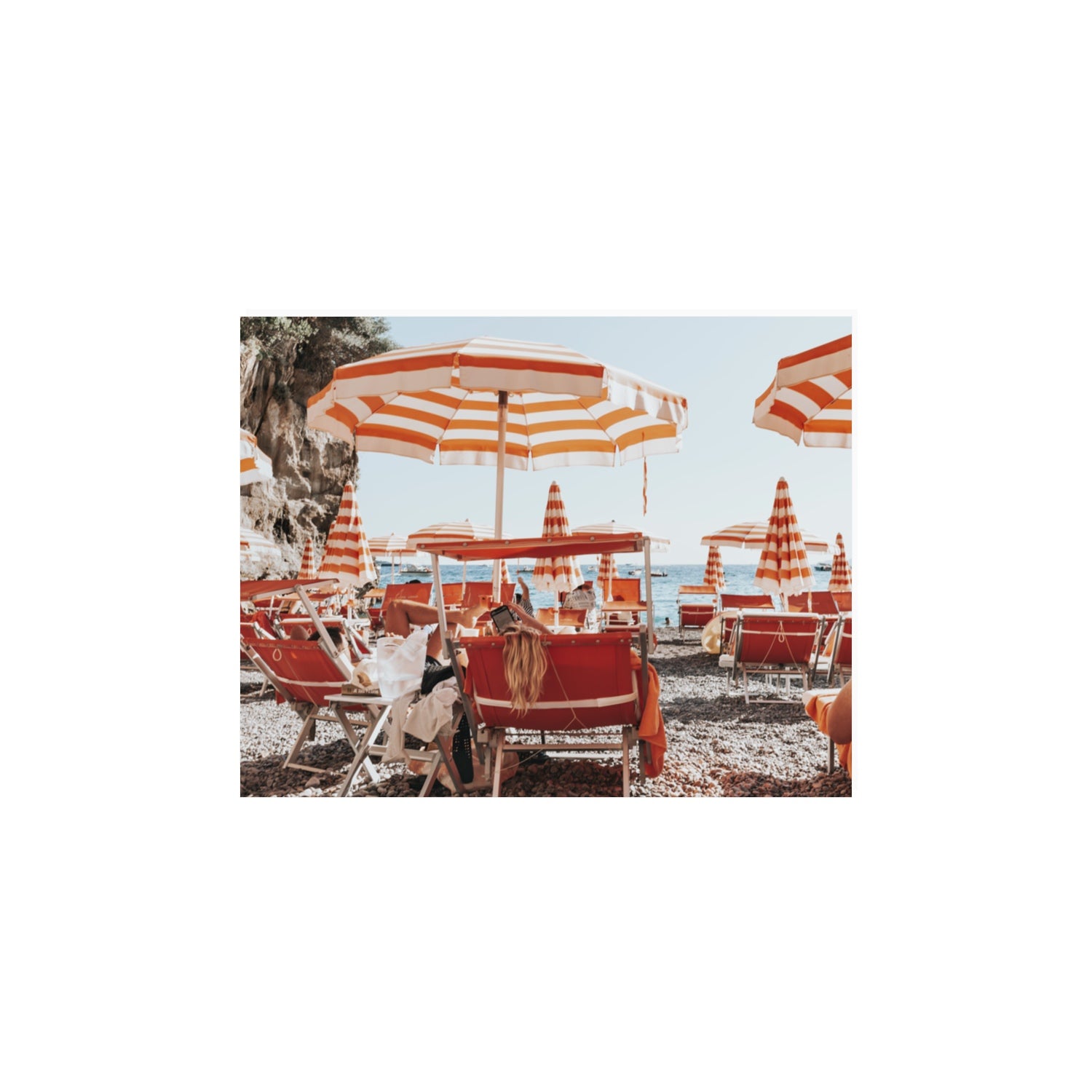 Digital Dreamer Positano wall art 11 x 14 in unframed fine art canvas