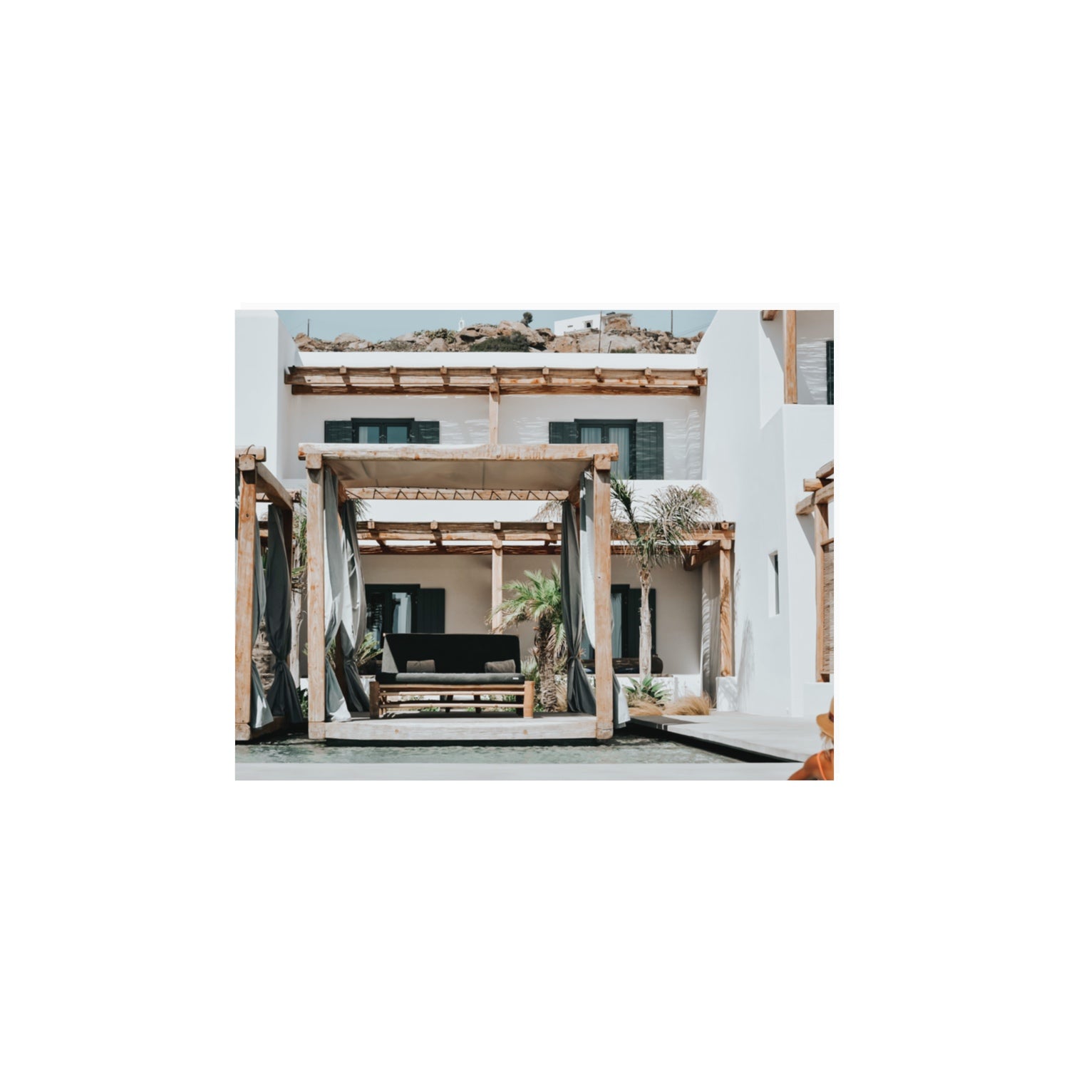 Dream Villa fine art print, Mykonos, Greece, 11 x 14 in, Unframed, Fine Art Canvas