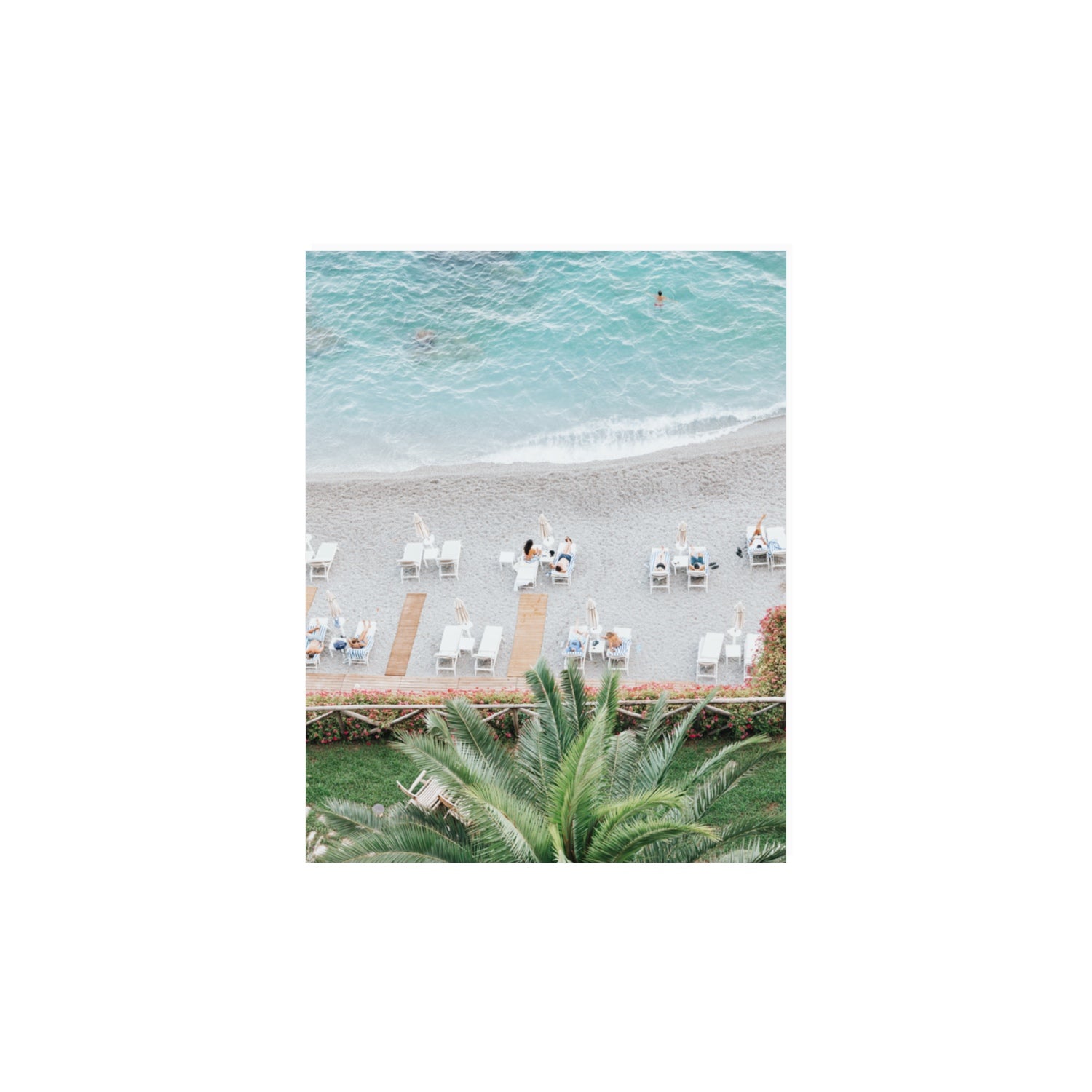 Paradiso Amalfi Mediterranean wall art 11 x 14 in unframed fine art canvas