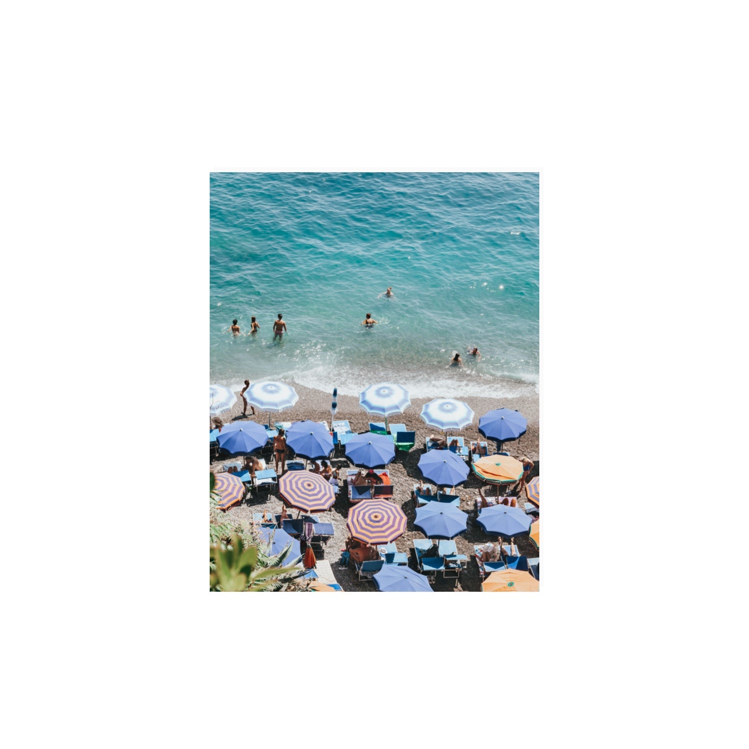 Paradise Beach Positano wall art 11 x 14 in unframed fine art canvas