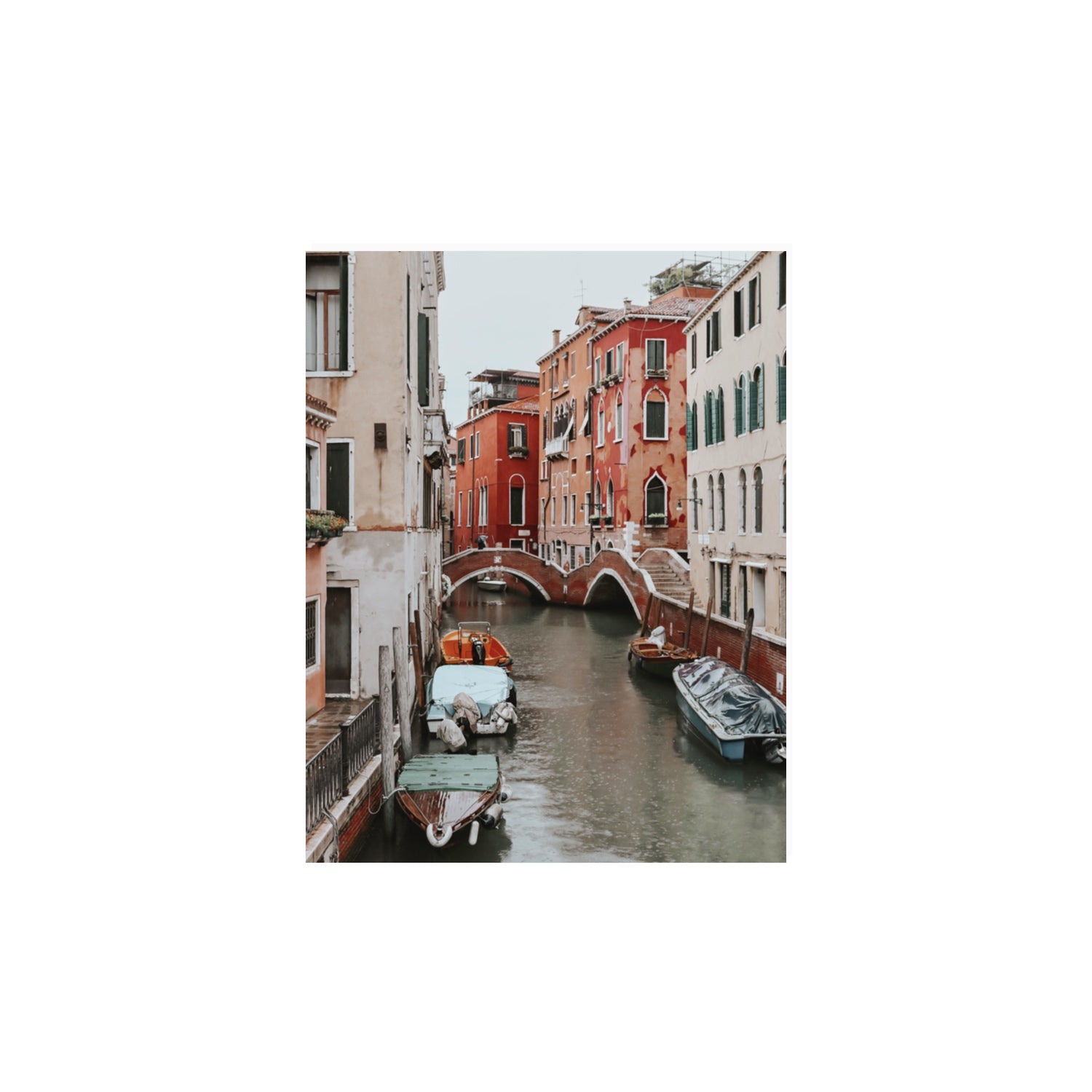City of Water Venice Italian Mediterranean decor wall art 11 x 14 in unframed fine art canvas
