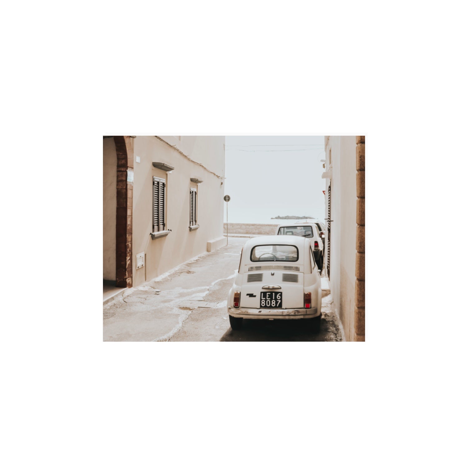 Bambini Lane Puglia Italian wall art 11 x 14 in unframed fine art canvas