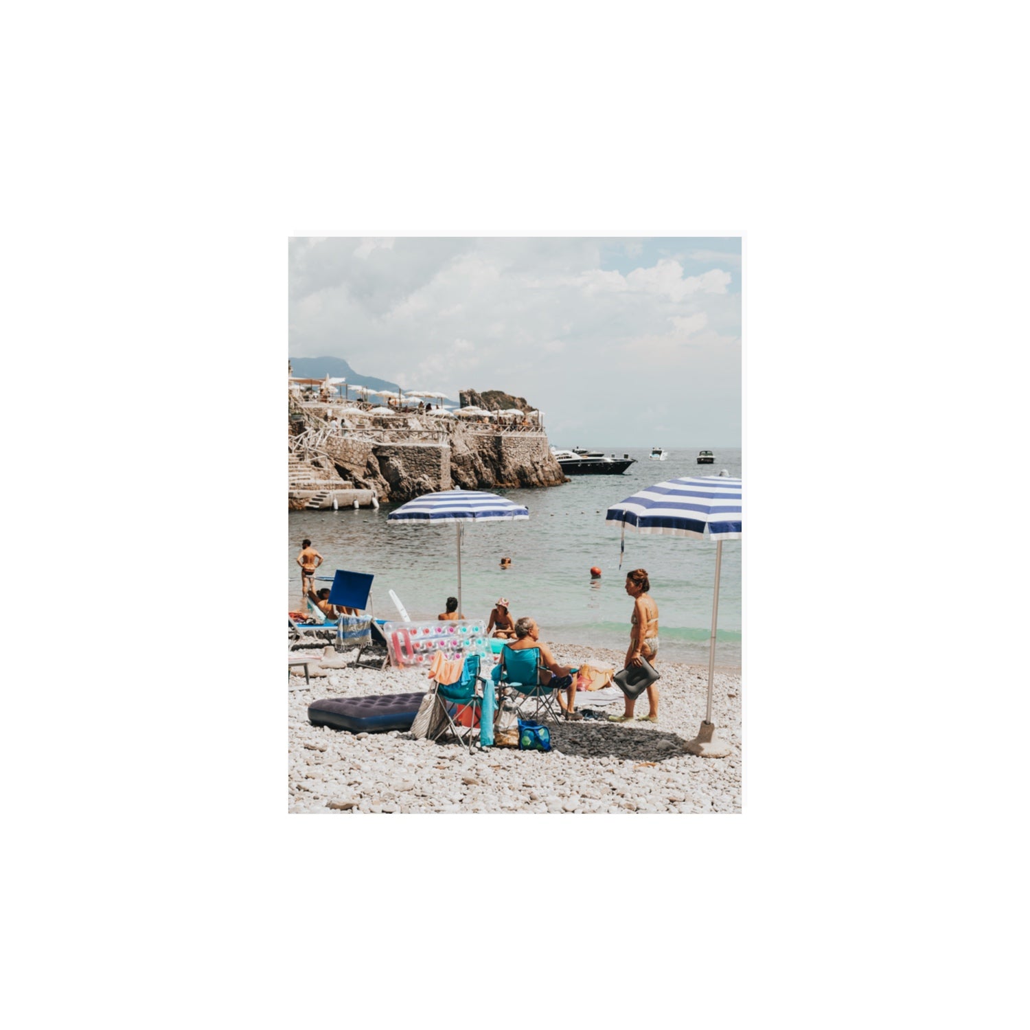 Couple Goals Nerano Amalfi Coast coastal wall art 11 x 14 in unframed fine art canvas