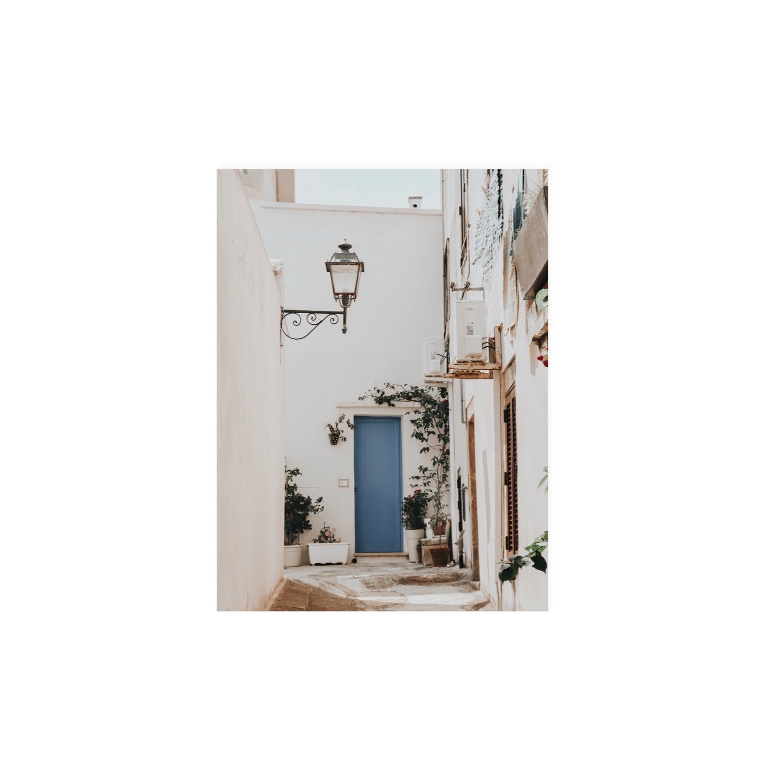 Entry Envy Puglia Ostuni wall art 12 x 16 in unframed fine art canvas